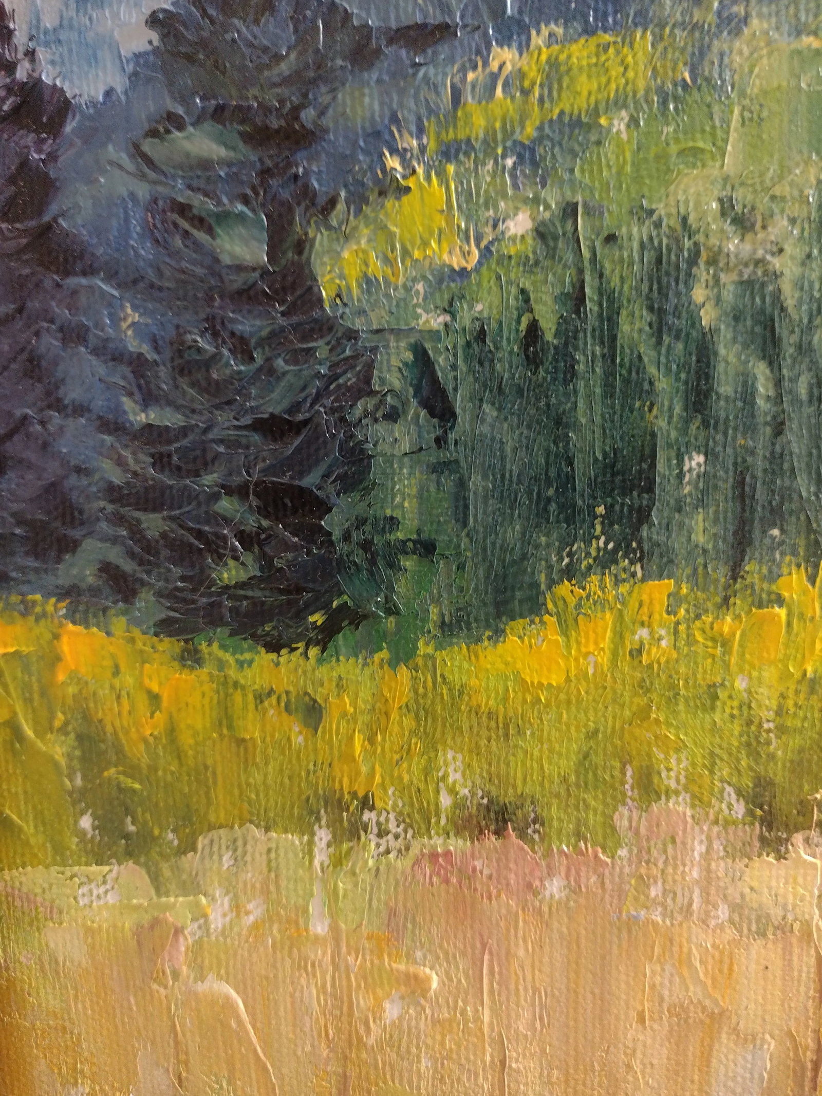 Original Oil Painting "Aspens Turning" by Anita Blythe Plein Air Landscape - 9