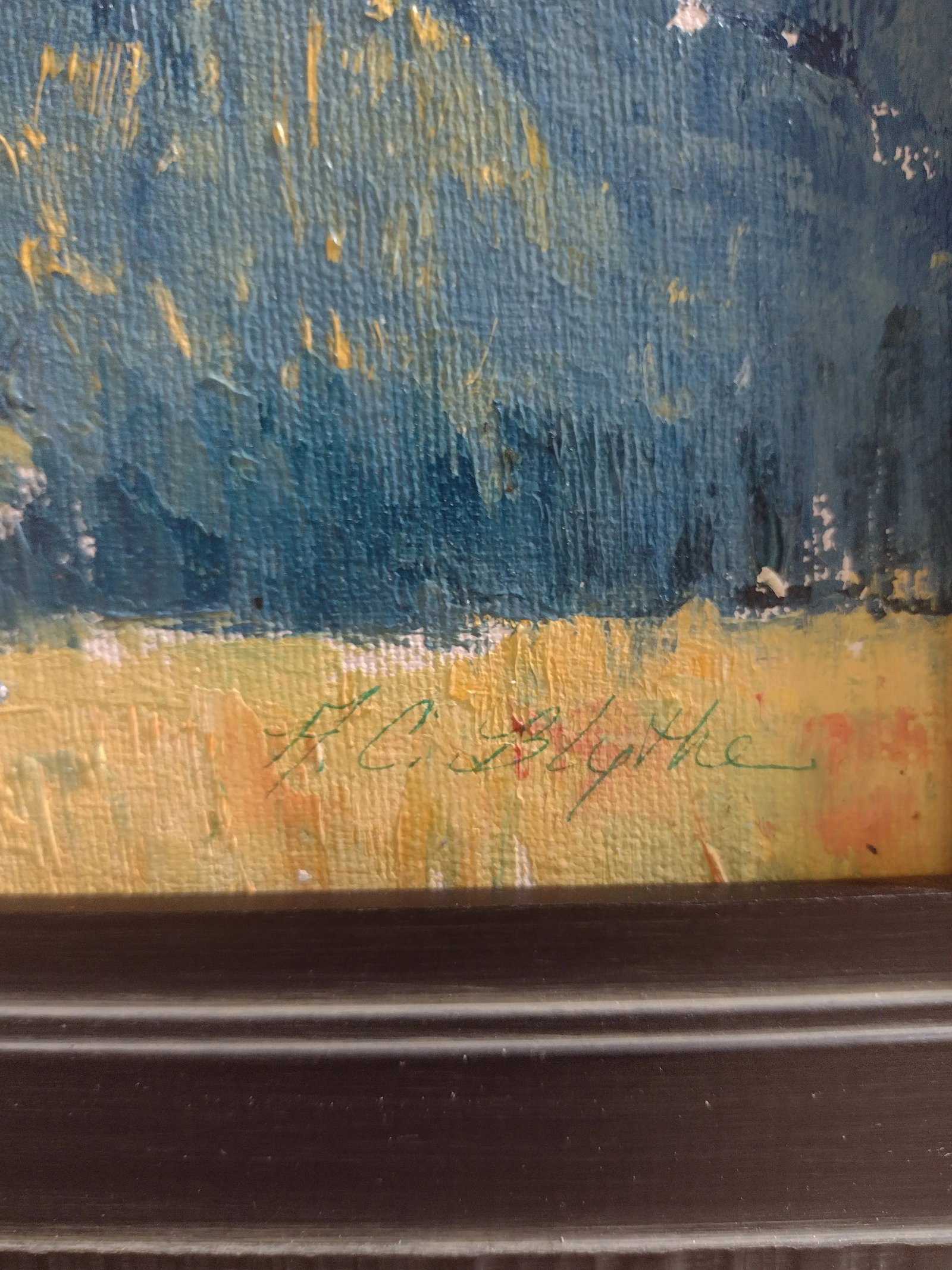 Original Oil Painting "September Skies" by Anita Blythe 11" X 14" Plein Air Landscape - 10