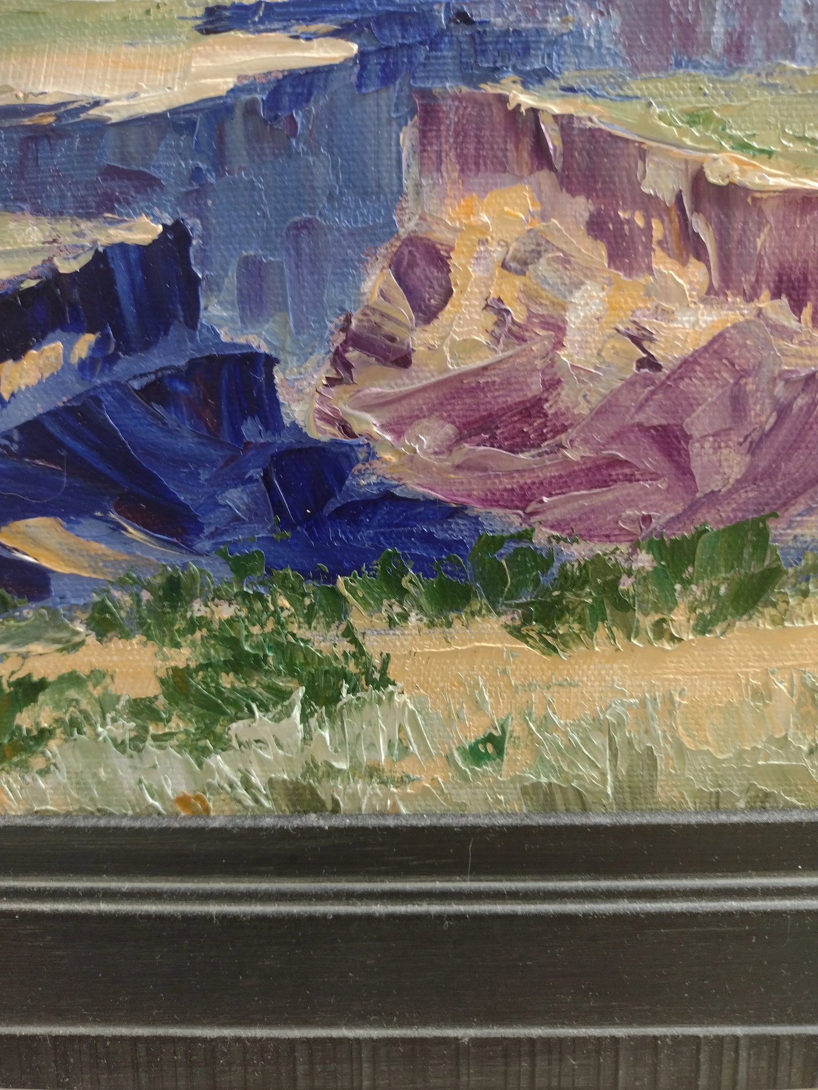 Original Oil Painting "Afternoon at the Gorge" by Anita Blythe Plein Air Landscape - 10