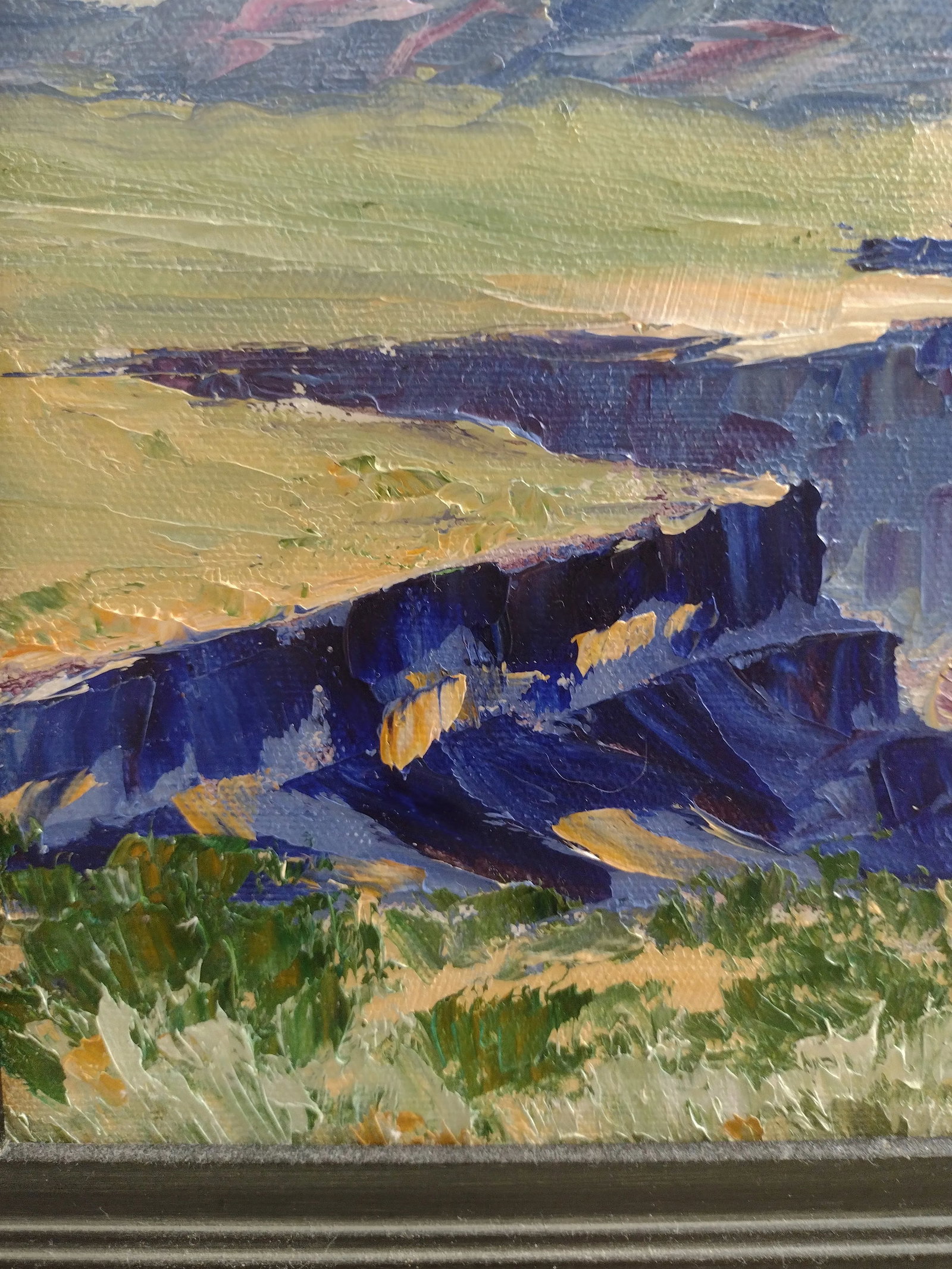 Original Oil Painting "Afternoon at the Gorge" by Anita Blythe Plein Air Landscape - 4