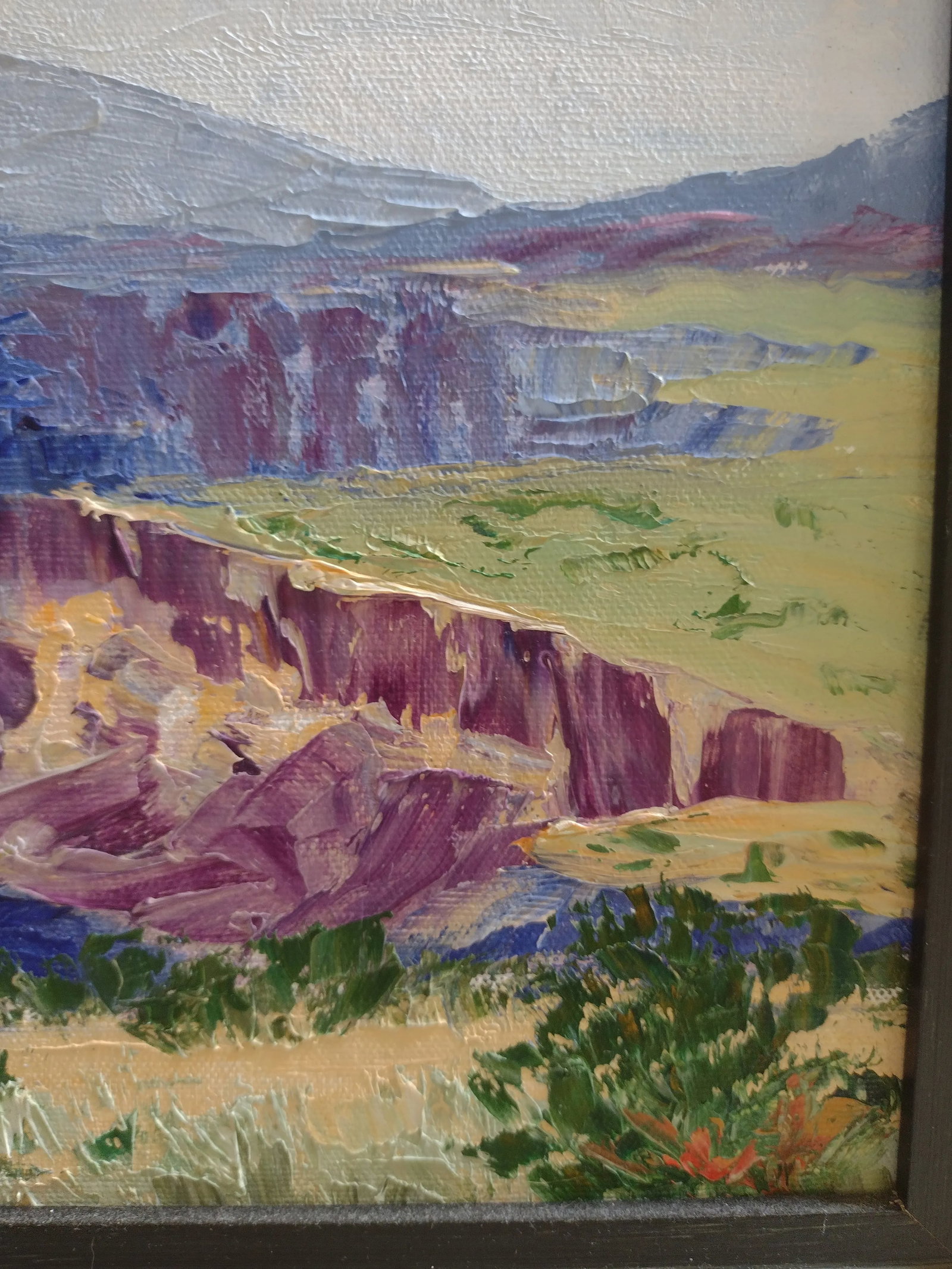 Original Oil Painting "Afternoon at the Gorge" by Anita Blythe Plein Air Landscape - 5