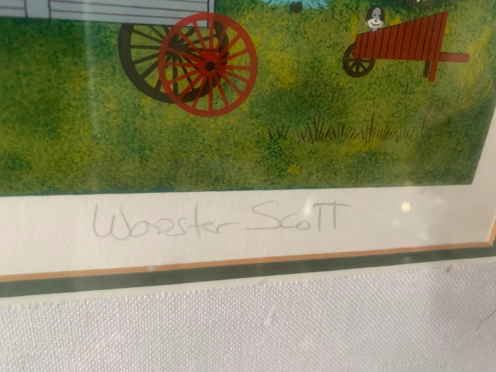 Jane Wooster Scott Good Neighbor Large Framed Print Roman Numeral Edition 130/159 - 4