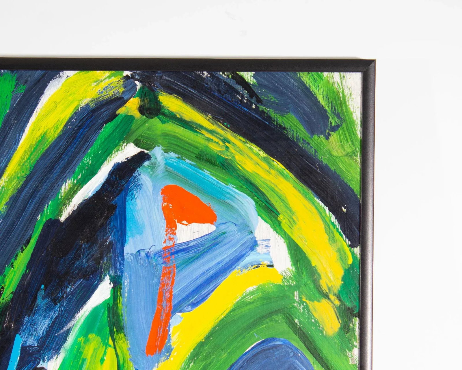 1988 "Bridge and Garden" Acrylic on Board Abstract Painting by Gwen Doppler - 3