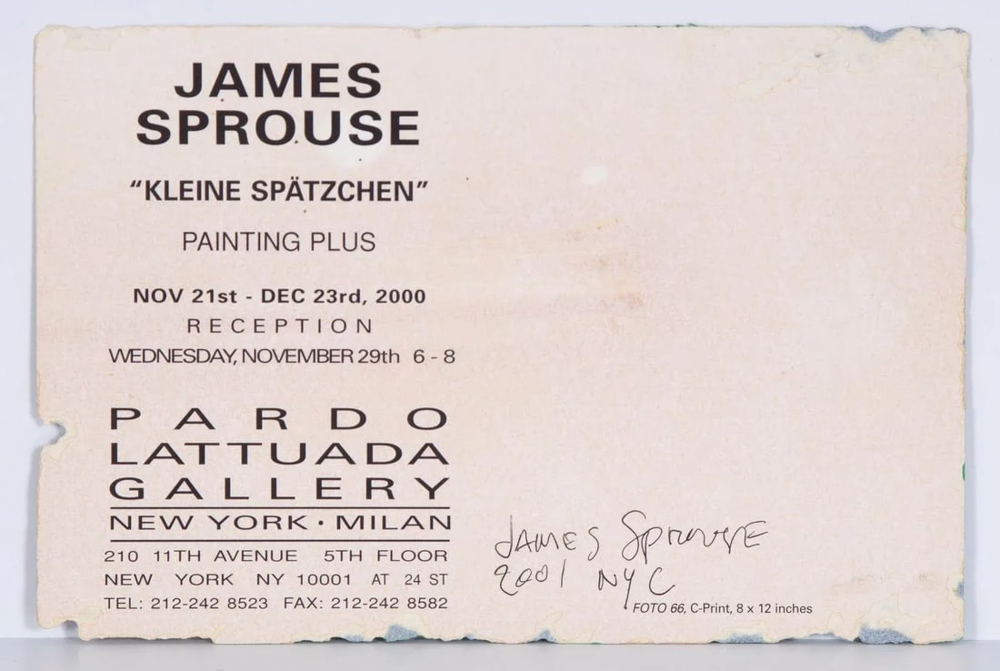 Original Signed James Sprouse "Bird" Painting 2001 - 3