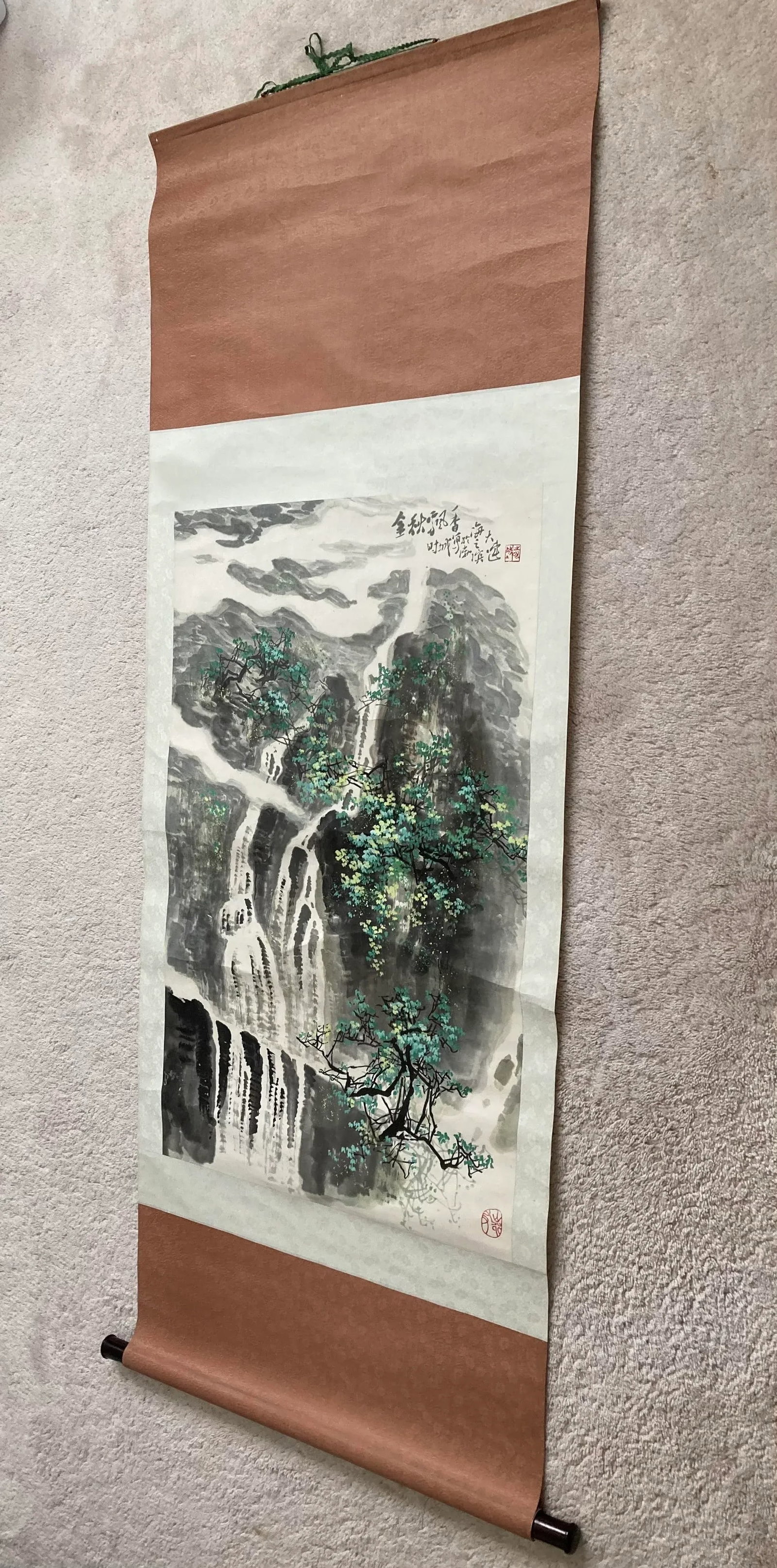 Waterfalls in Nature, Landscape Painting - 3