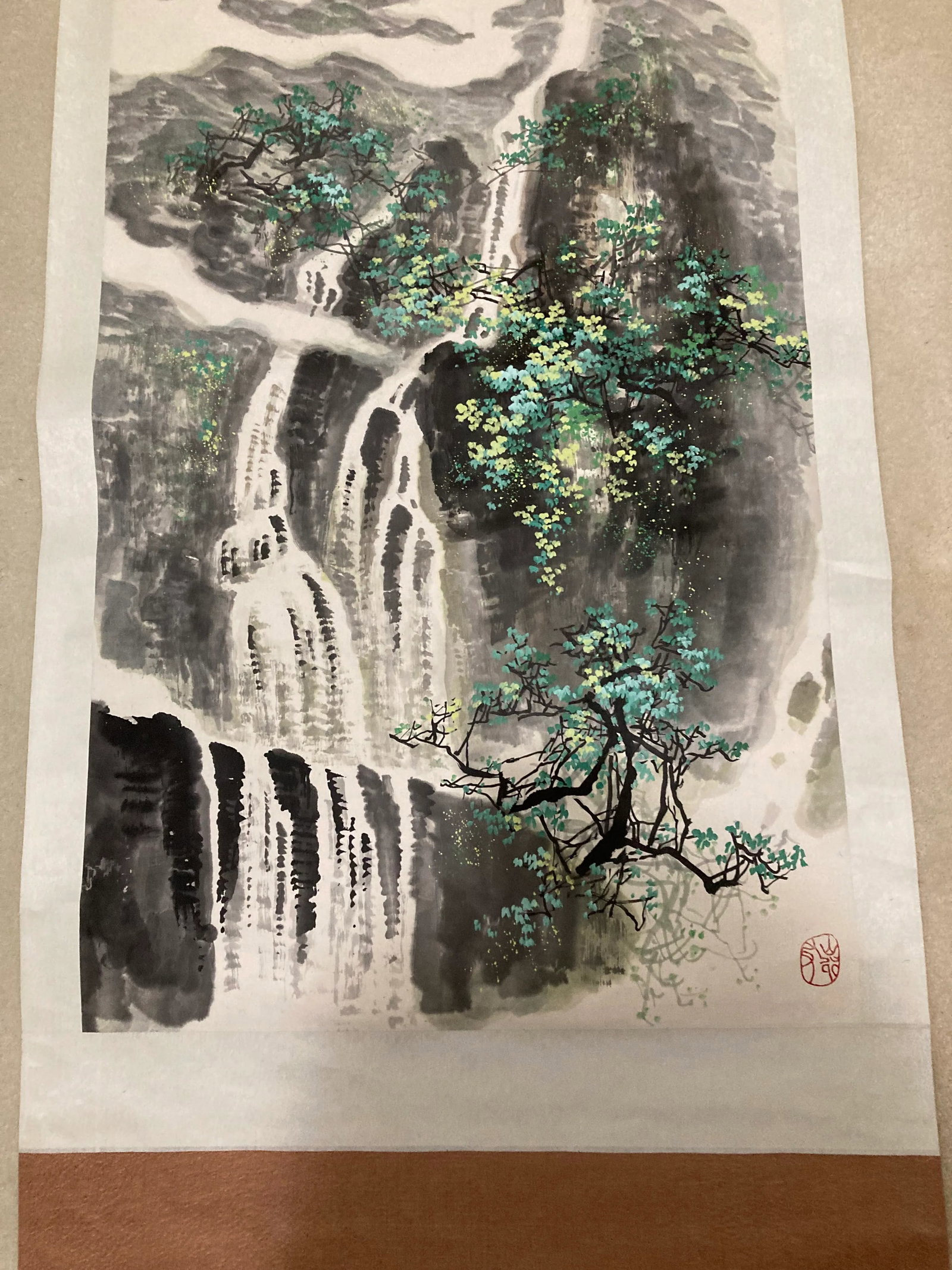 Waterfalls in Nature, Landscape Painting - 8
