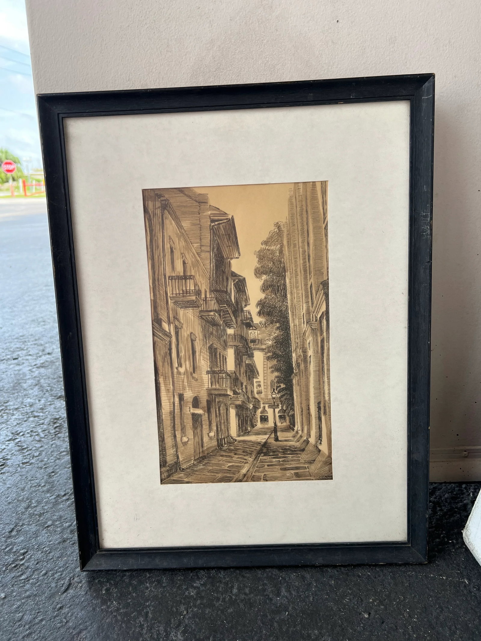 Malcolm Newman's New Orleans Framed Ink Print - 9