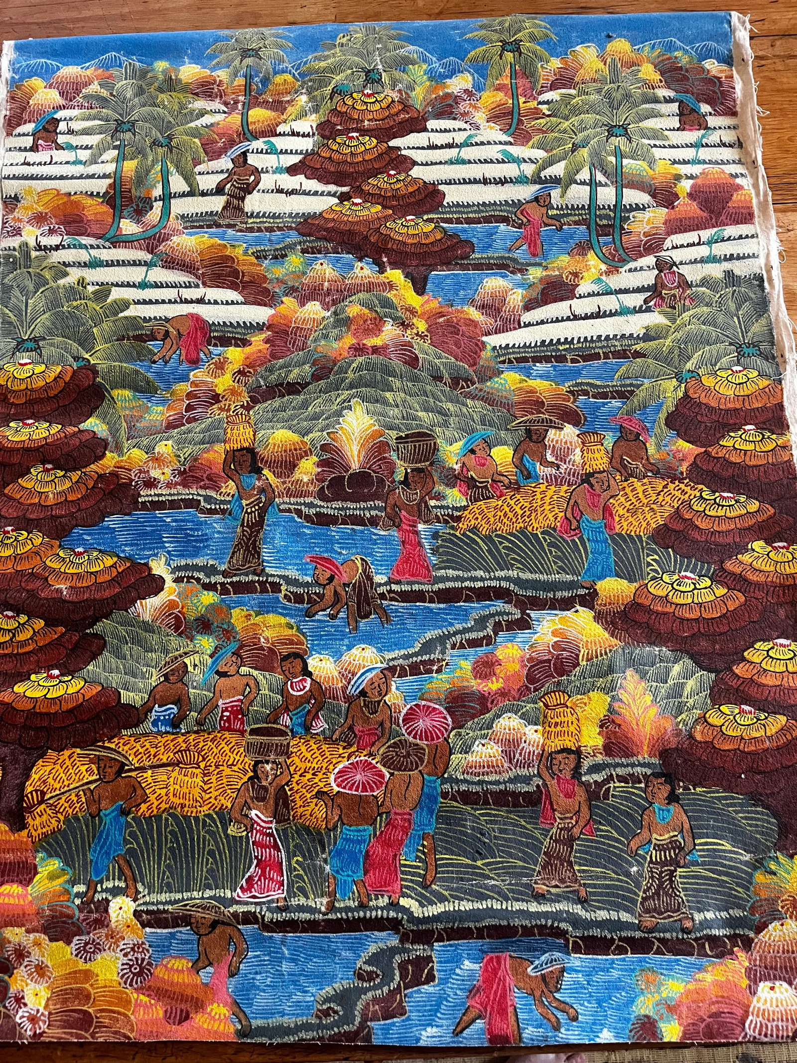 Balinese Rice Paddy Fields Painting - 2