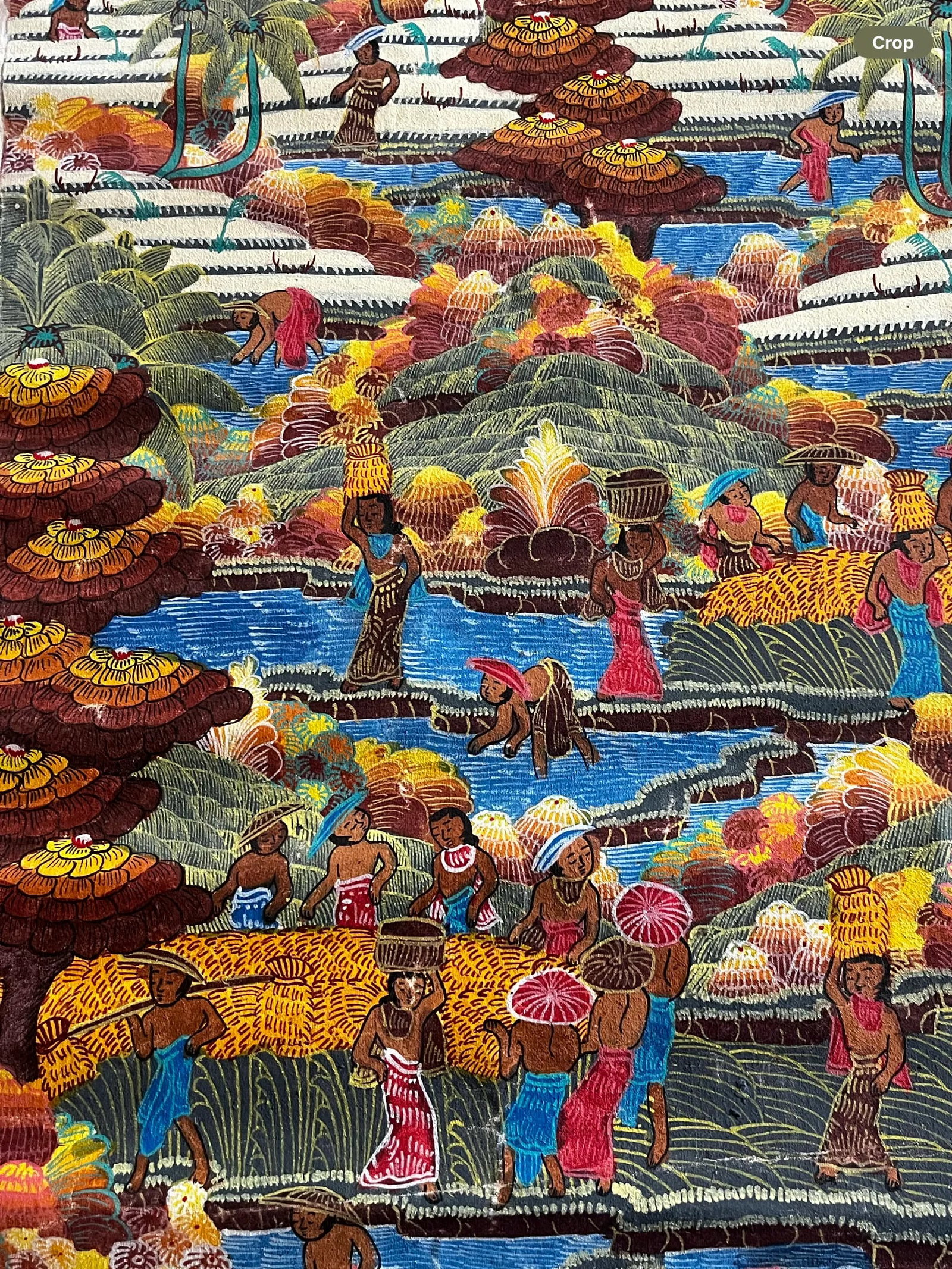 Balinese Rice Paddy Fields Painting - 4