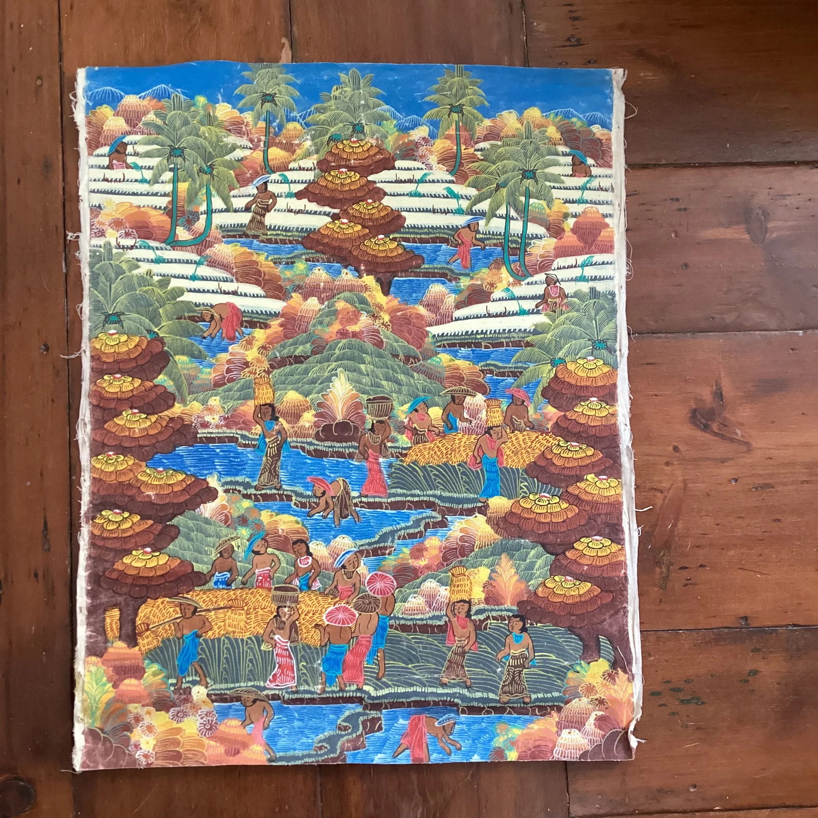 Balinese Rice Paddy Fields Painting - 5