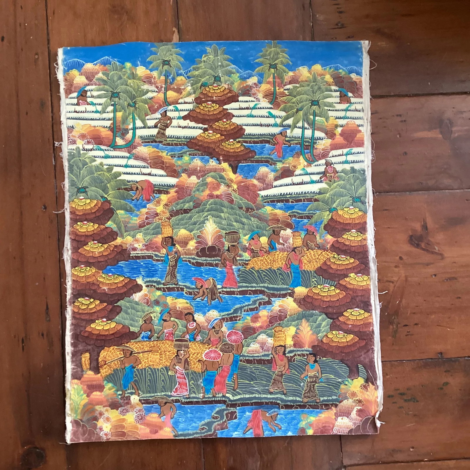 Balinese Rice Paddy Fields Painting - 6