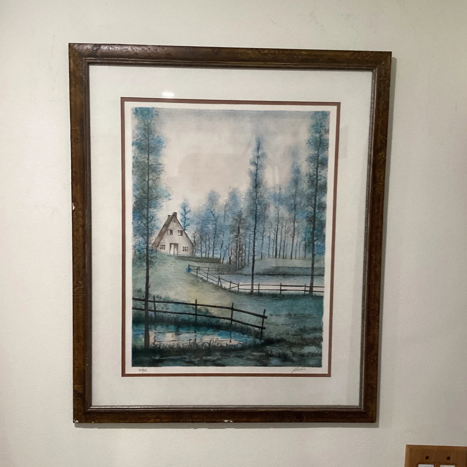 Mid 20th Century Original Lithograph # 80/375 by Antonio Rivera Signed and Numbered Spain - 2
