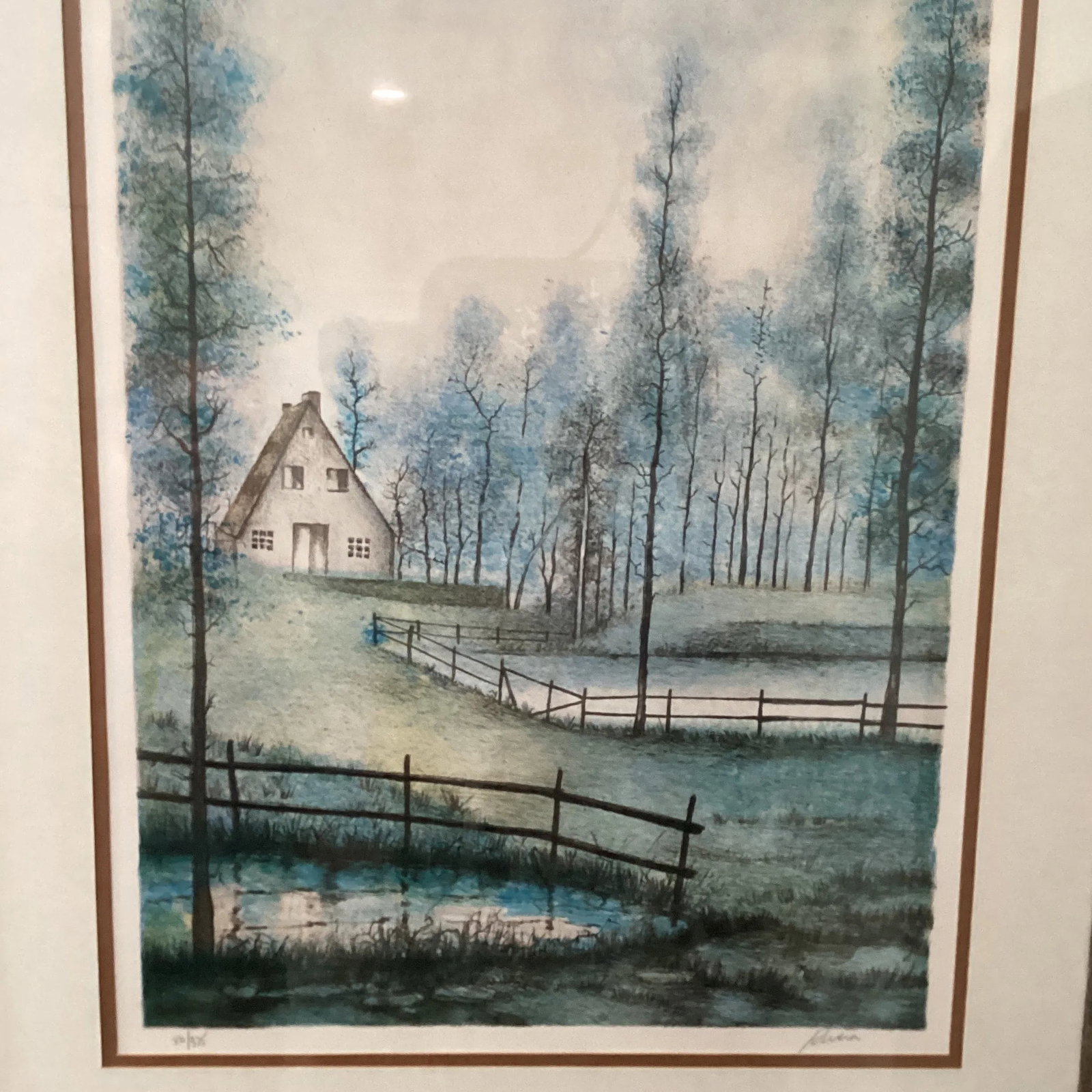 Mid 20th Century Original Lithograph # 80/375 by Antonio Rivera Signed and Numbered Spain - 3