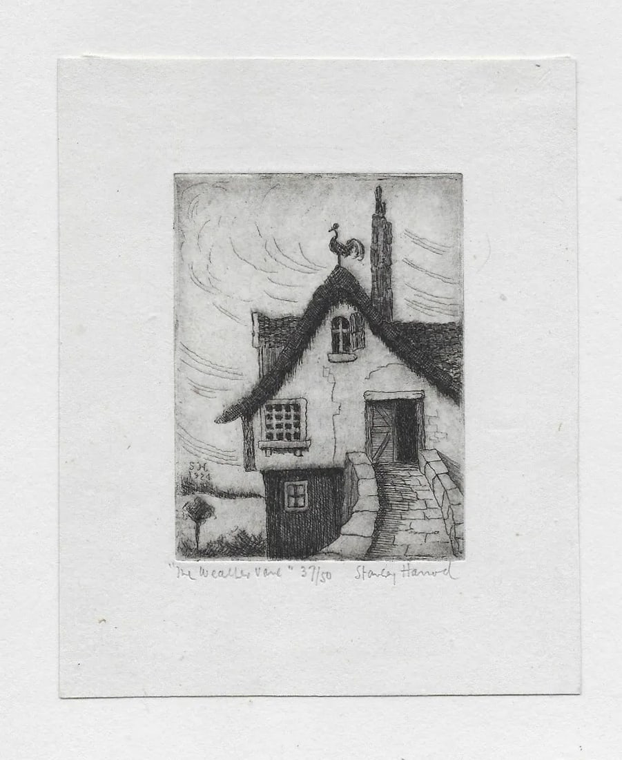 Stanley Harrod Weather Vane Etching - 2