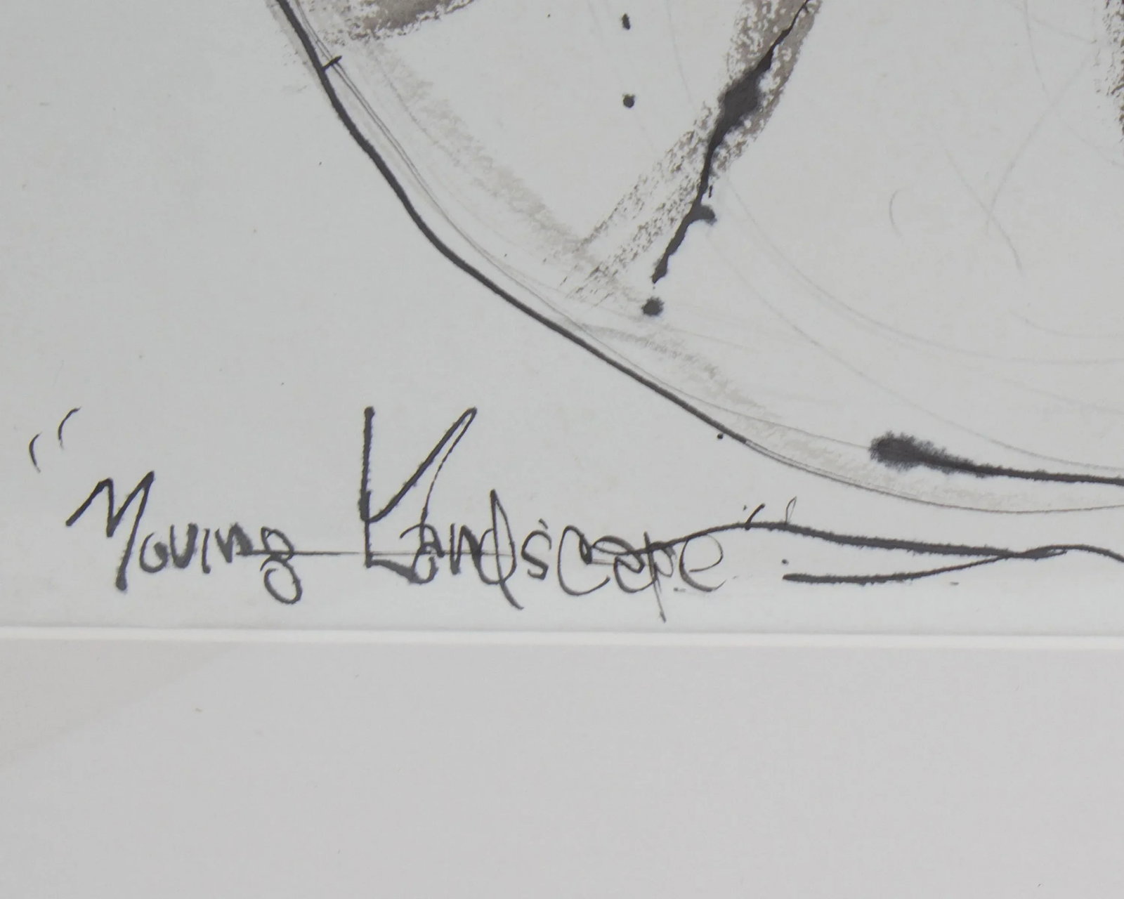 2009 "Moving Landscape" Abstract Mixed Media Drawing by James L. Bruch - 7