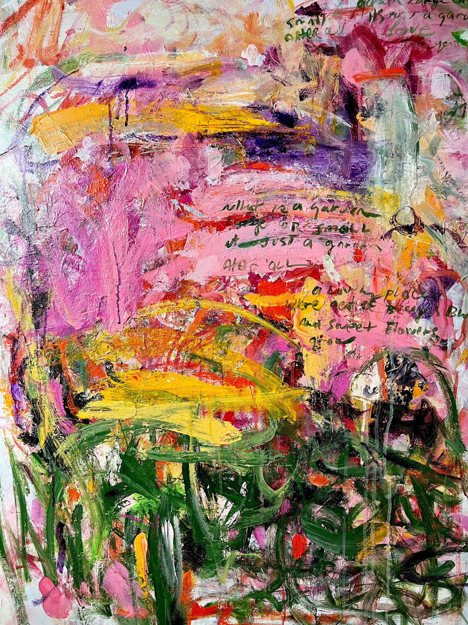 Garden of Dreams...What Is a Garden ...A Garden After All, an Original Acrylic Painting - 3