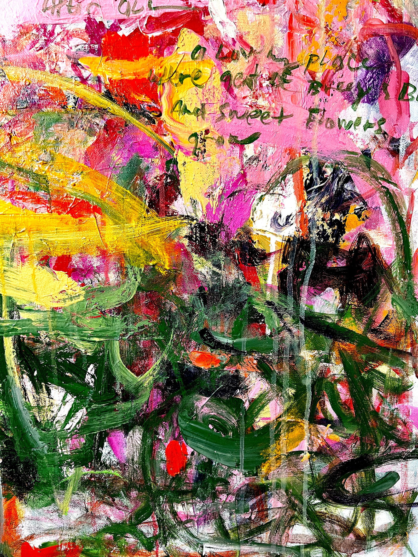 Garden of Dreams...What Is a Garden ...A Garden After All, an Original Acrylic Painting - 4