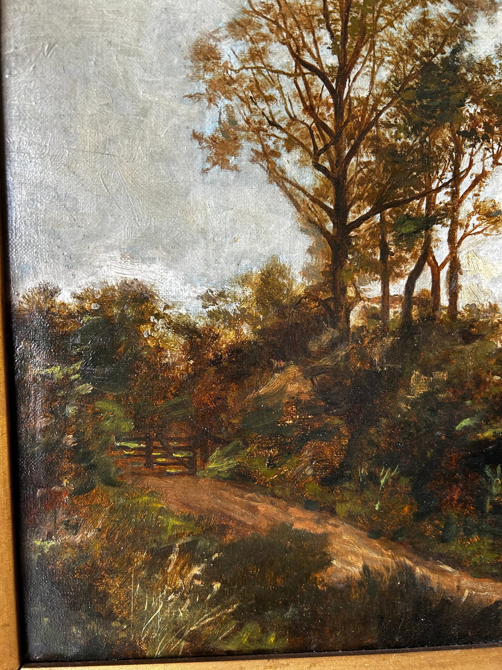 Late 19th Century James Peel Antique Oil Painting, English Harvest Scene Coastal Landscape - 10
