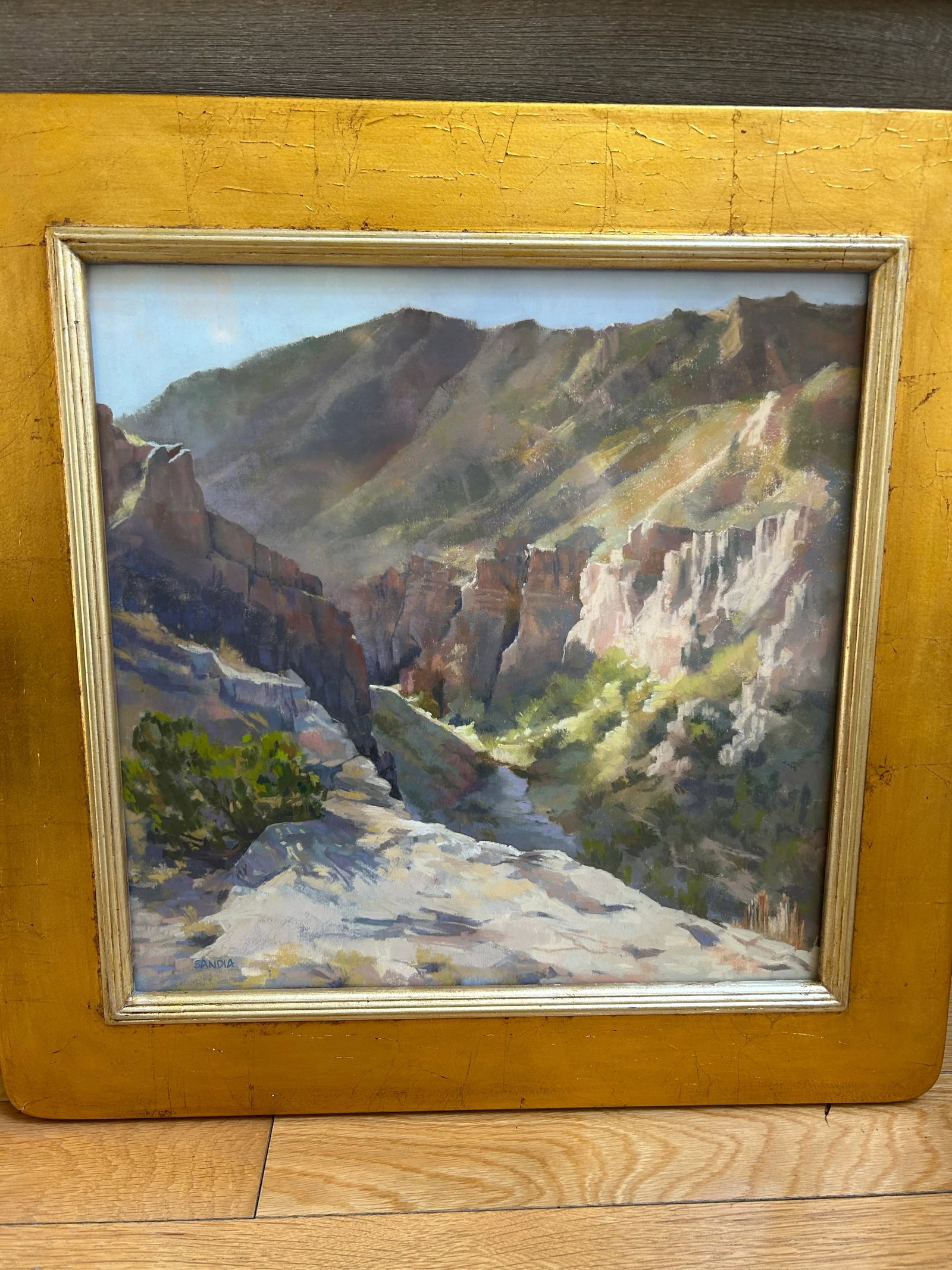 "First Light" by Santa Fe Artist Elizabeth Sandia Pastel on Paper Artwork - 2