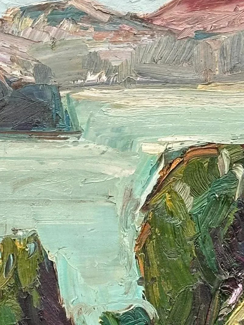 Landscape Original Expressionist Oil on Canvas Bay Area Ca Hartman - 4