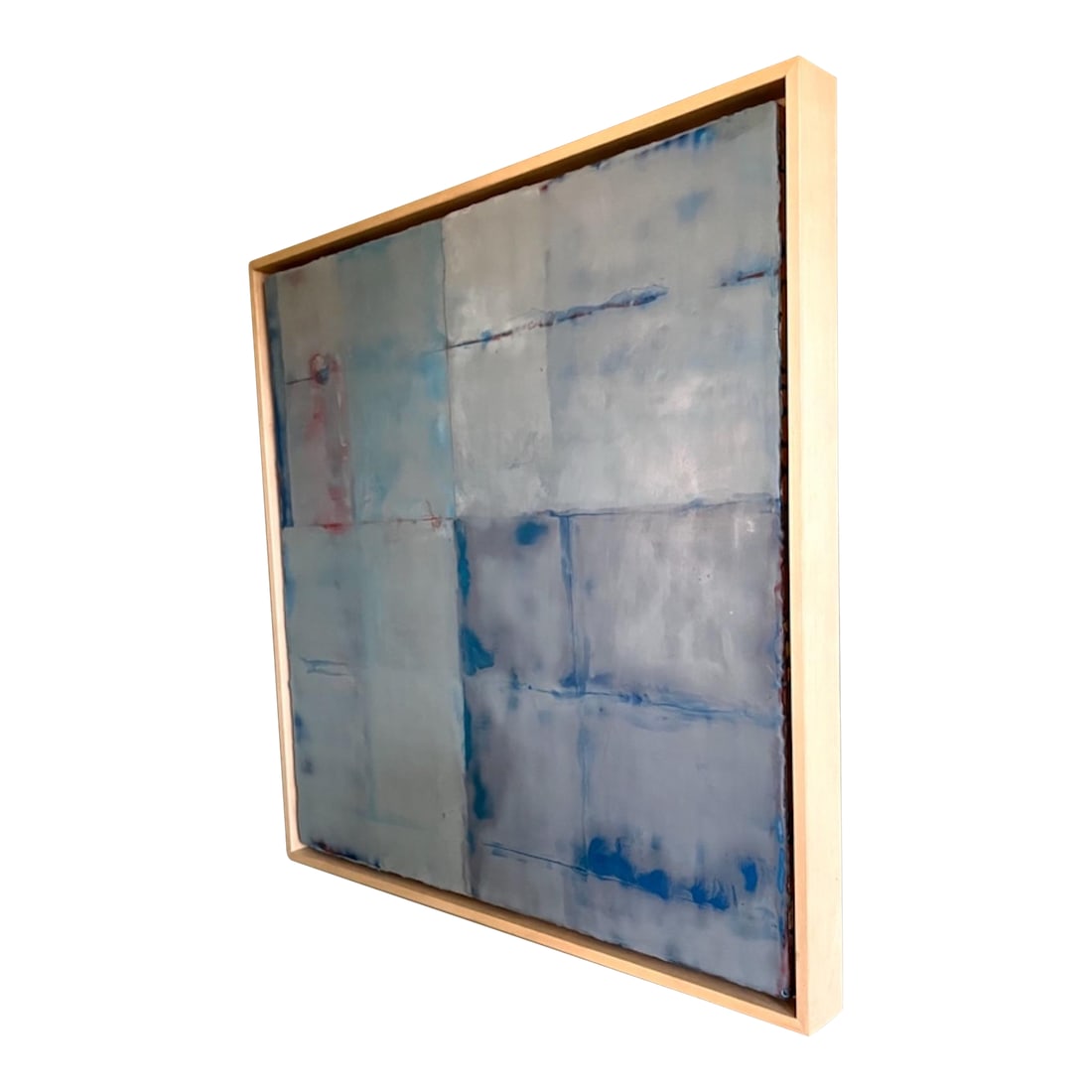 Encaustic Painting Jane Michaelski Veiled Construct, Framed: Encaustic on panel painting titled "Veiled Construct I" by Jane Michalski encaustic on panel 24 x 24 inFramed Size: 25 x 25 in Condition: Imperfections: No Imperfections Condition Notes: Good