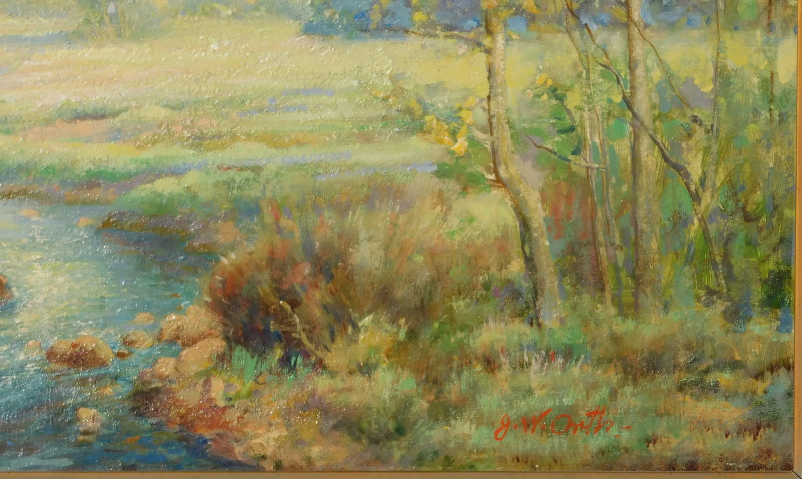John Orth Early Ca Artist, Impressionist Oil Painting, Framed - 2