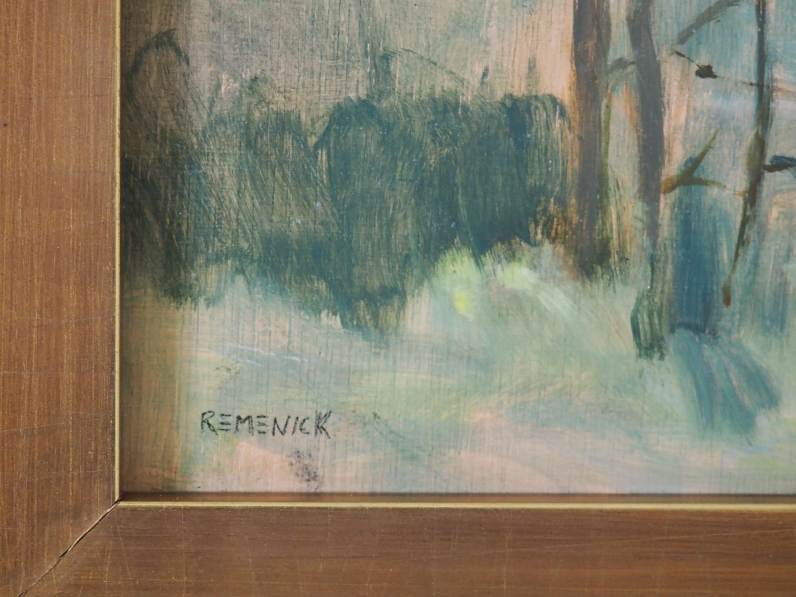 Mid 20th Century Seymour Remenick Framed Landscape, Oil on Board - 3