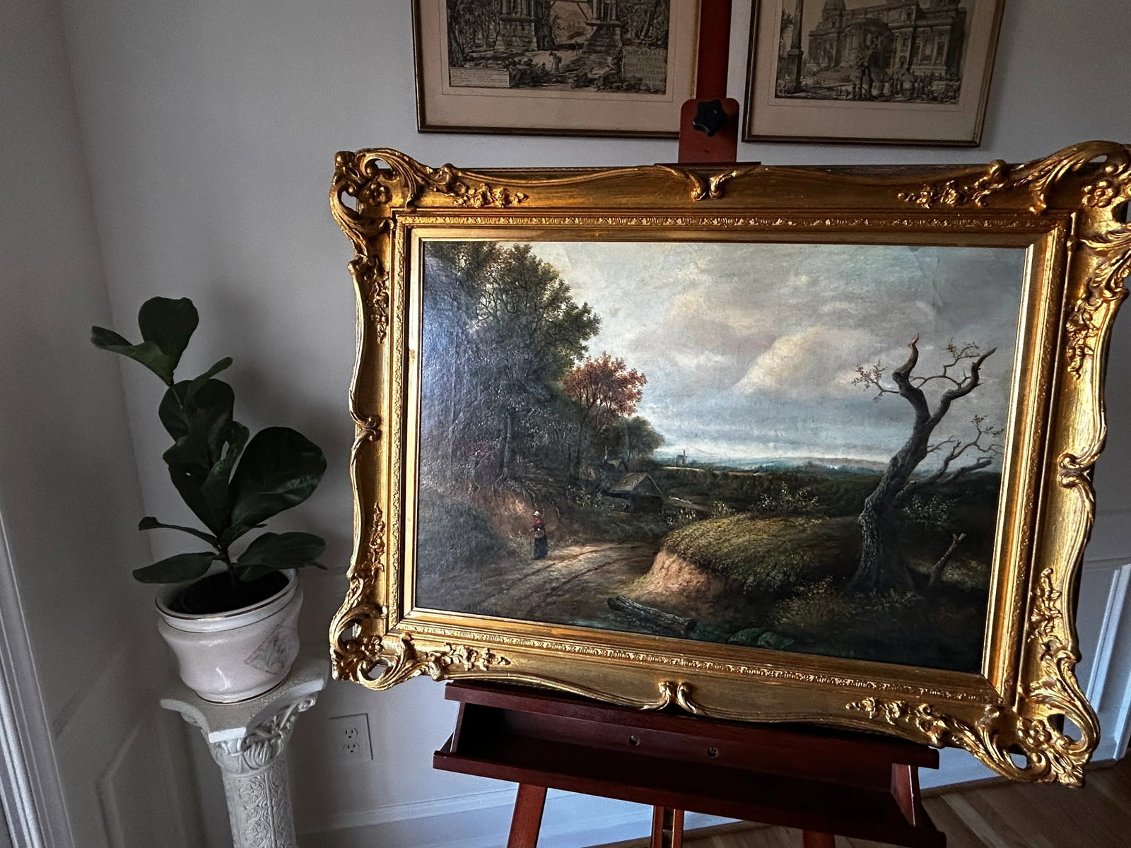 Late 19th Century Joseph Thors Antique Original Oil Painting, English Landscape Woodland Path - 3