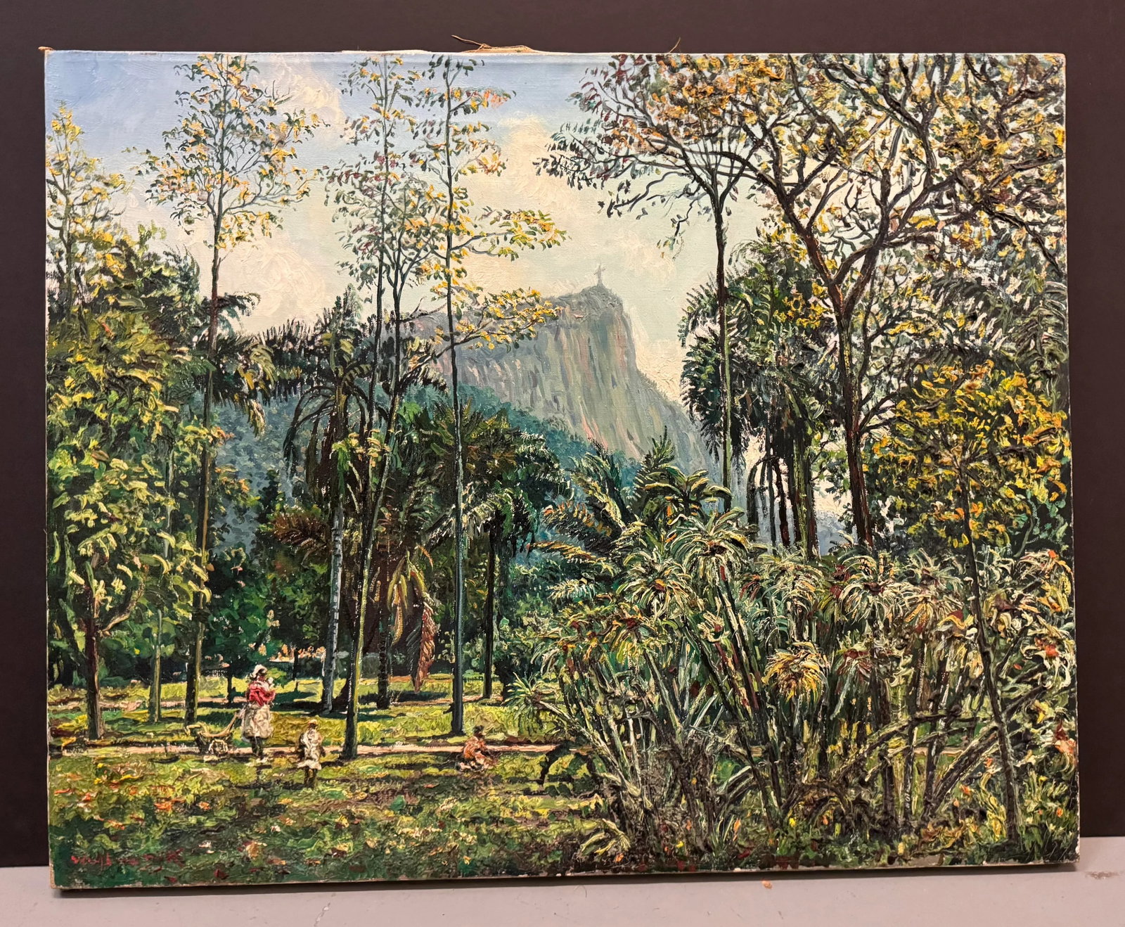 Pair 1960s Mid-Century Rio De Janeiro Landscapes (2) by Willem v. Dyk, Framed - 3