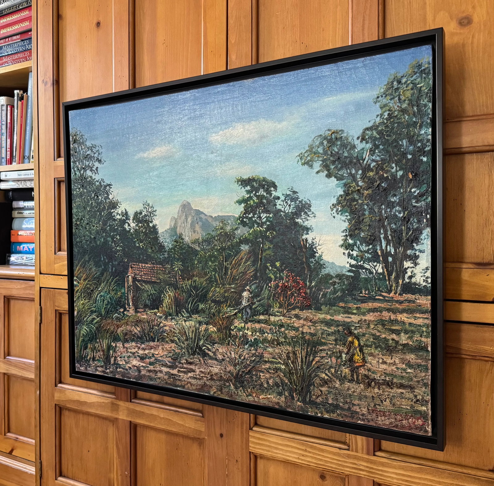 Pair 1960s Mid-Century Rio De Janeiro Landscapes (2) by Willem v. Dyk, Framed - 4