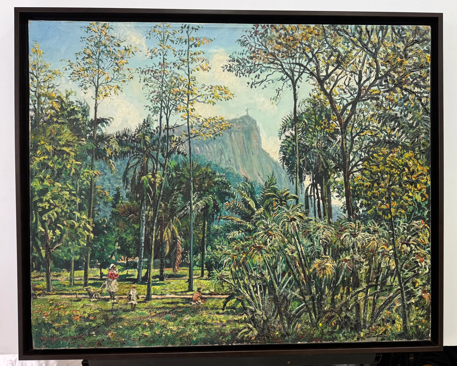 Pair 1960s Mid-Century Rio De Janeiro Landscapes (2) by Willem v. Dyk, Framed - 5