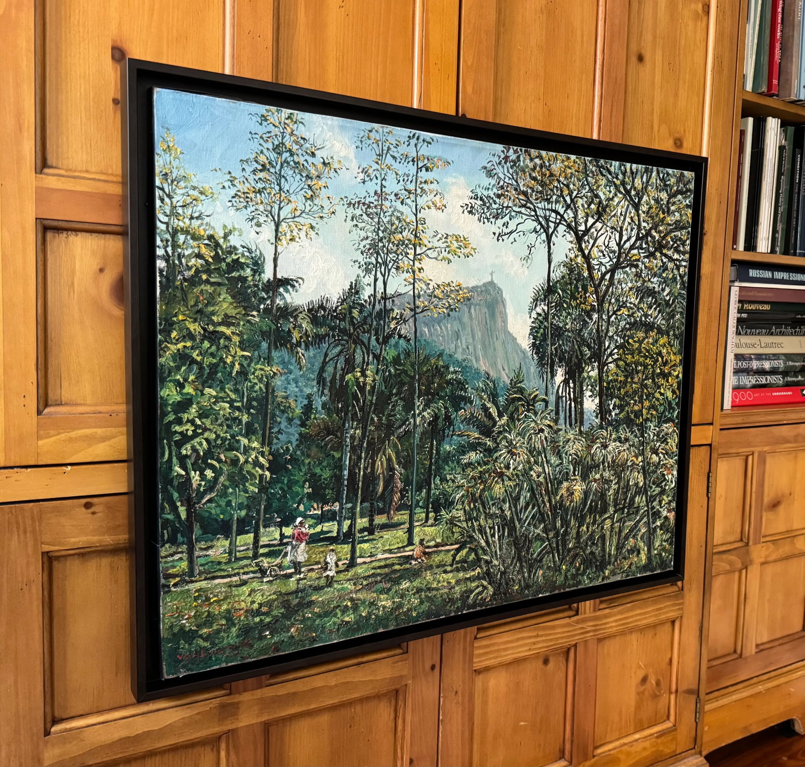 Pair 1960s Mid-Century Rio De Janeiro Landscapes (2) by Willem v. Dyk, Framed - 6