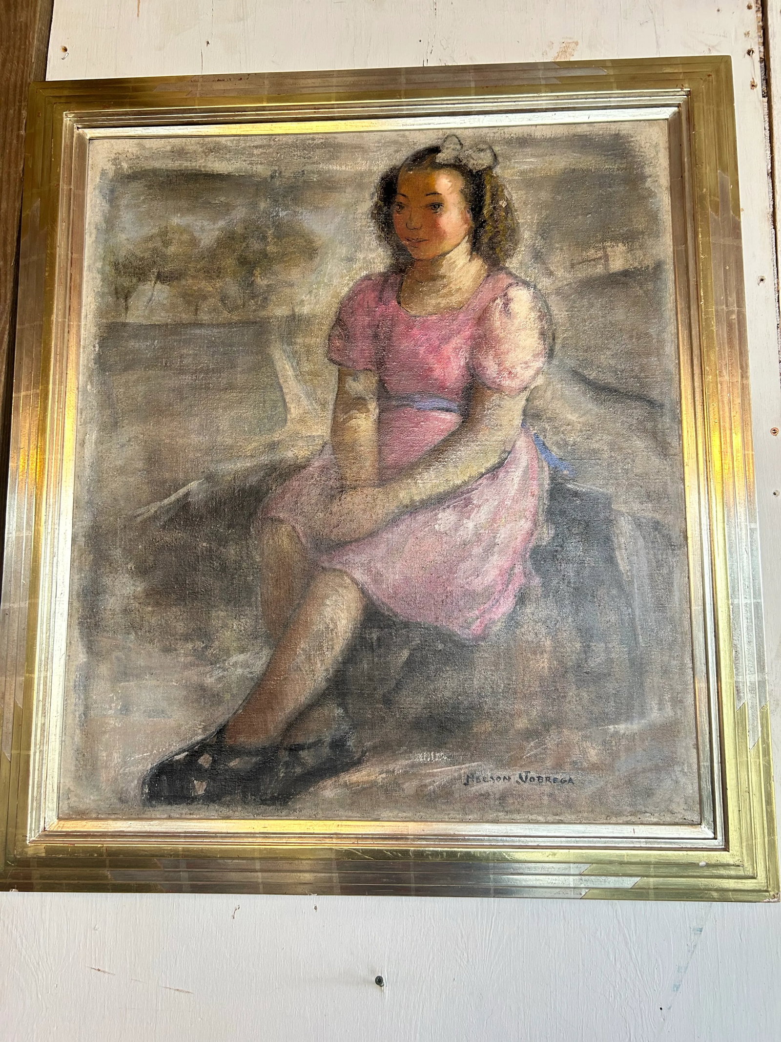 1960s Artwork Oil Painting by Neeson Jobrega, Framed - 7