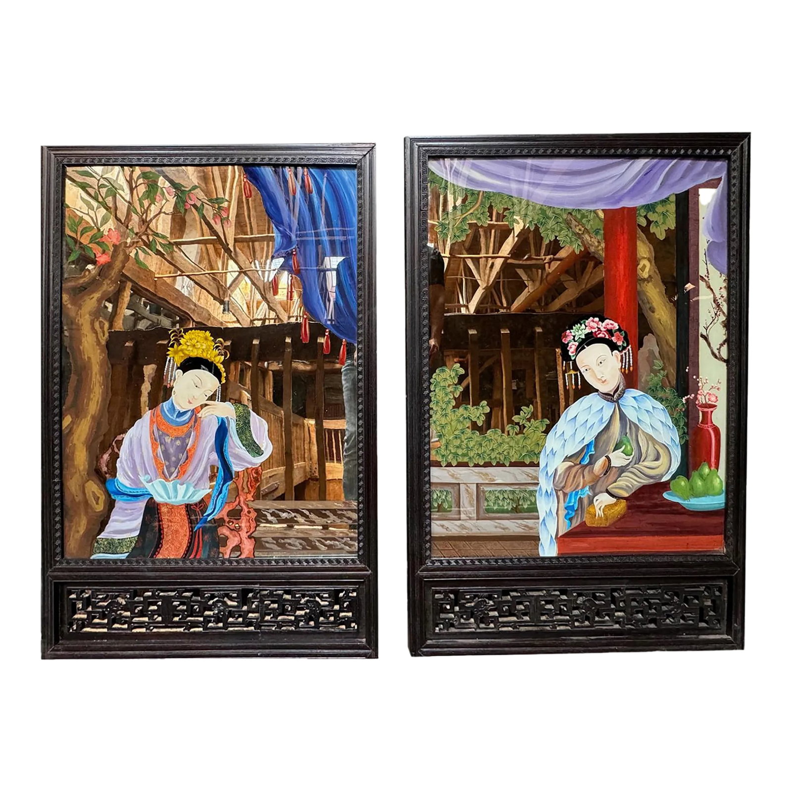 Chinese Reverse Glass Paintings (1 of 12)