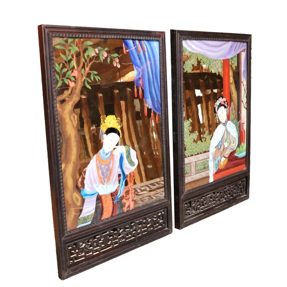 Chinese Reverse Glass Paintings - 2