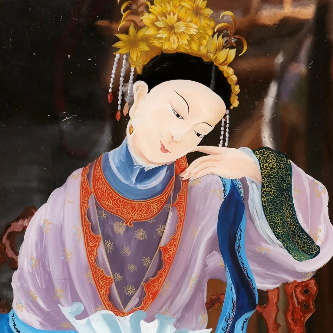 Chinese Reverse Glass Paintings - 3
