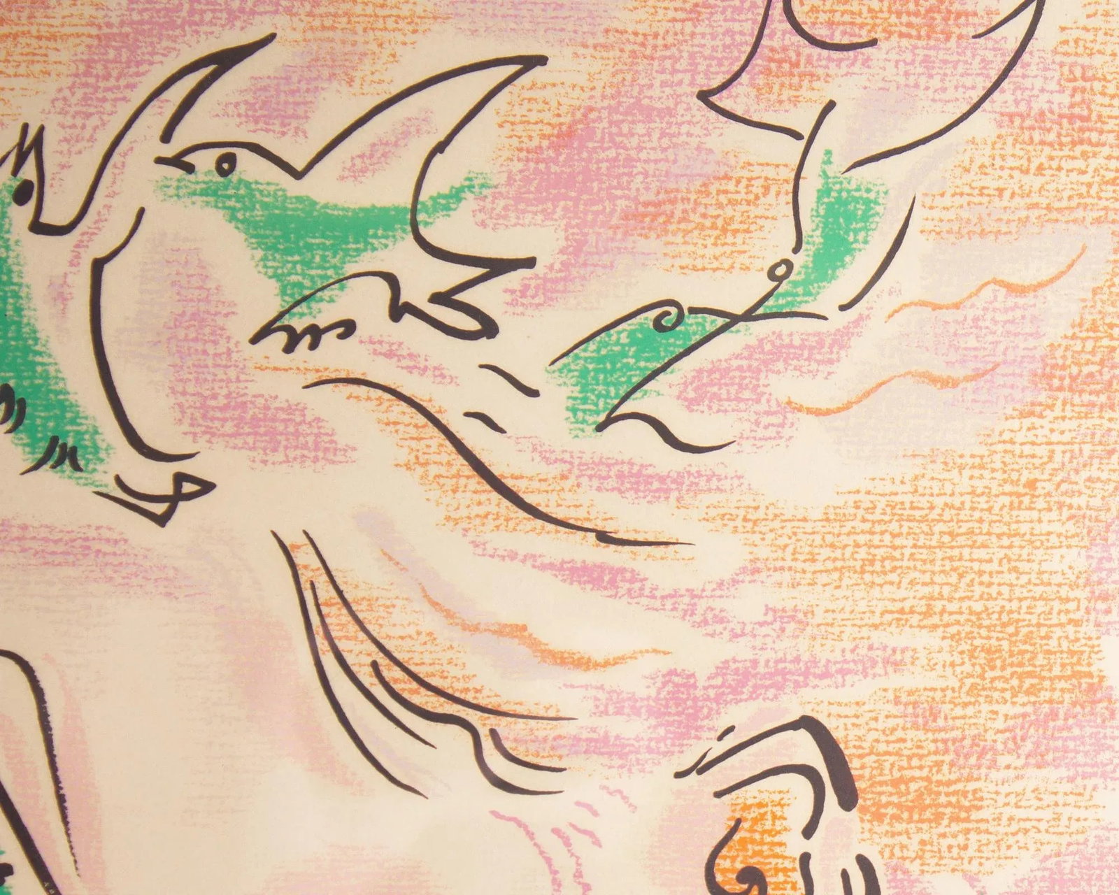 1970 "Surrealist Woman" Lithograph by Andre Masson - 8