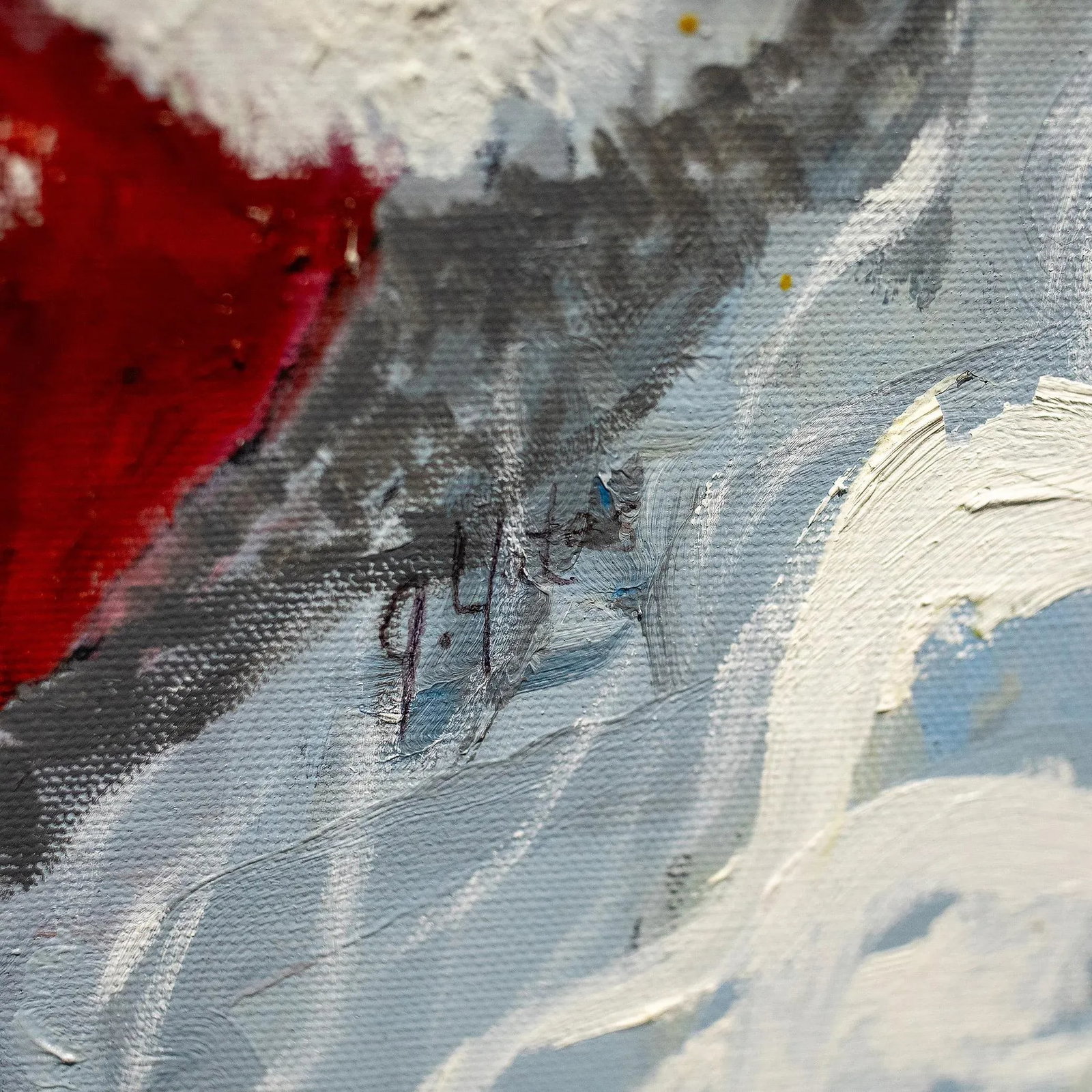 Santa's Wish, Original Oil Painting - 5