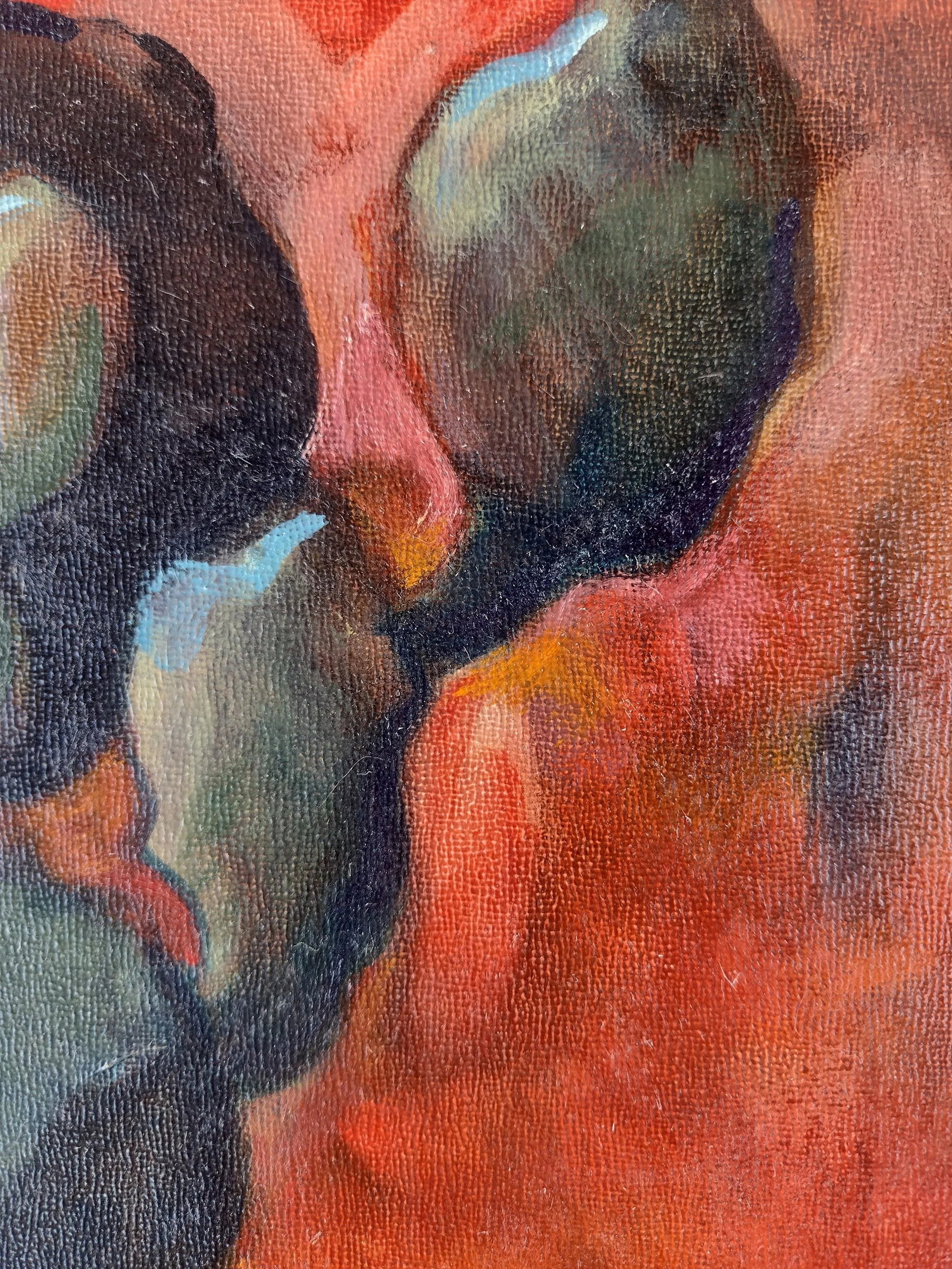 "Cactus of San Felipe De Neri Courtyard" Original Oil by Eason Eige - 6