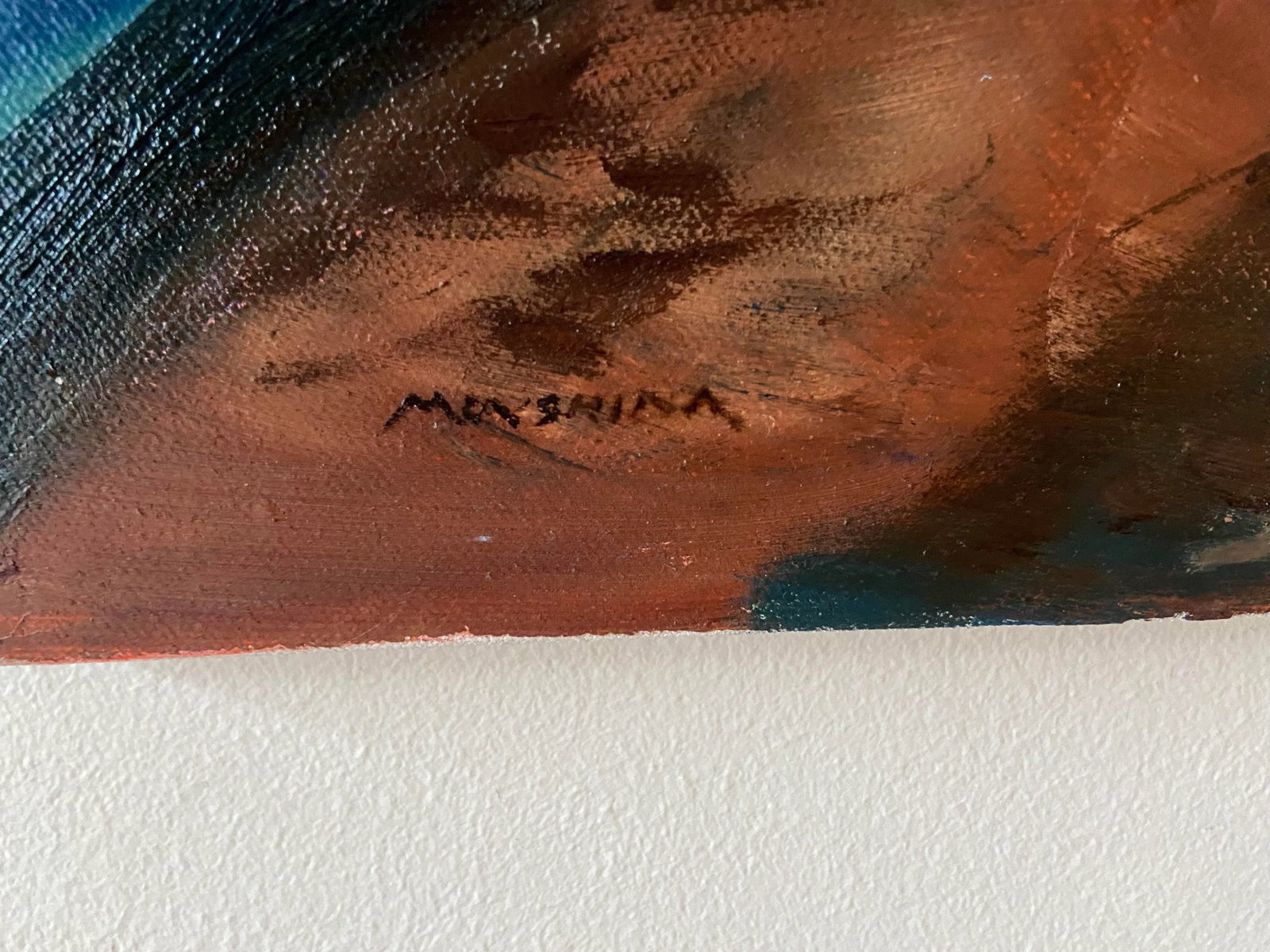 Landscape as Abstract a View of the Little Indian Creek Oil Painting by Marina Movshina - 3