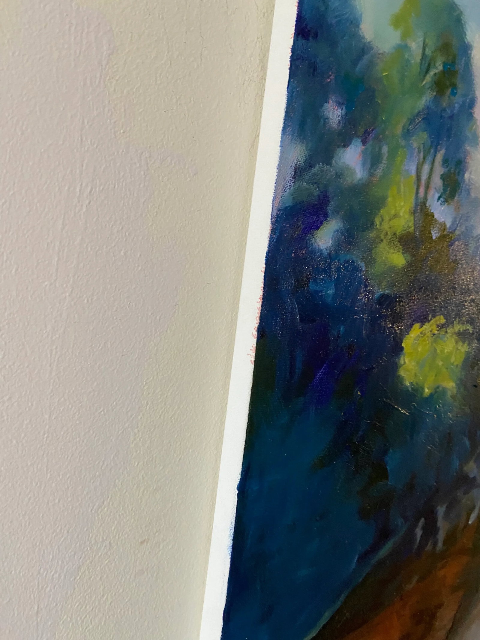 Landscape as Abstract a View of the Little Indian Creek Oil Painting by Marina Movshina - 4