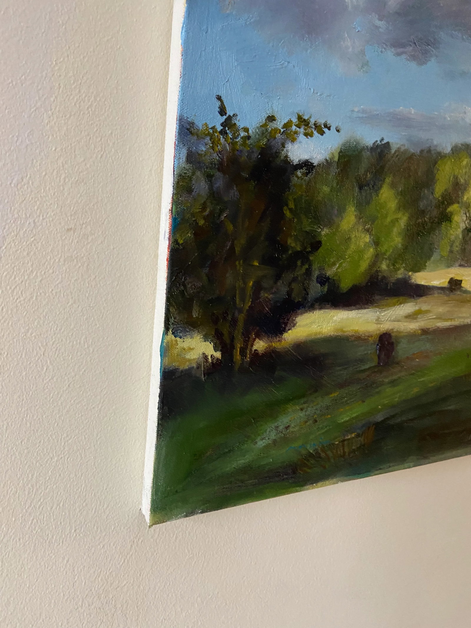 A Country Field Large Landscape Oil Painting by Marina Movshina - 3
