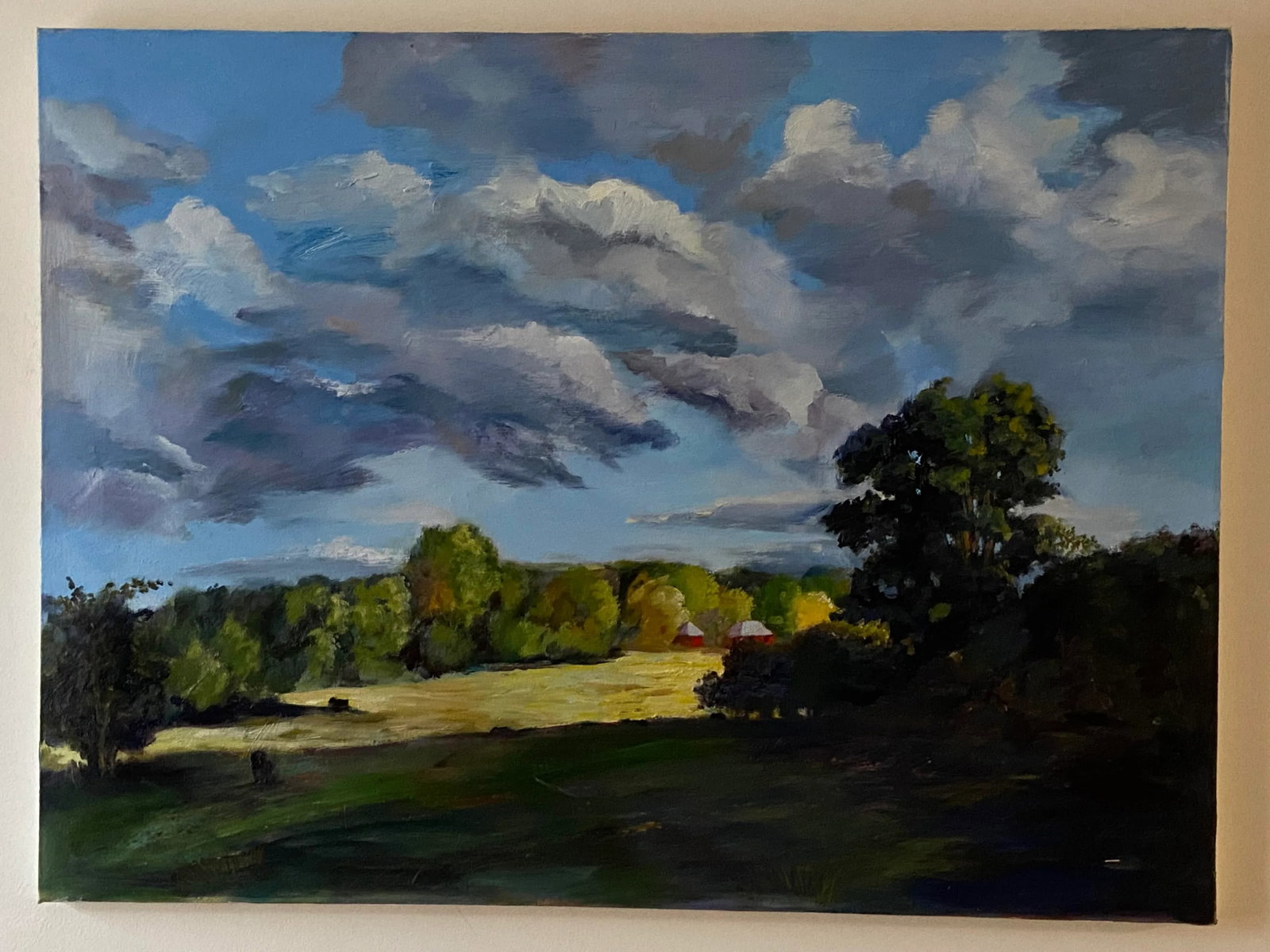 A Country Field Large Landscape Oil Painting by Marina Movshina - 4