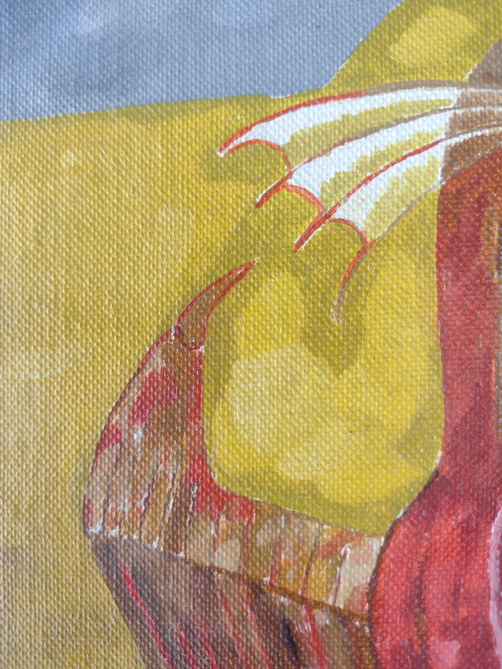 "Spreening Sparrow" (After Morris Graves) Original Oil by Anita Blythe 8 X 10 - 5