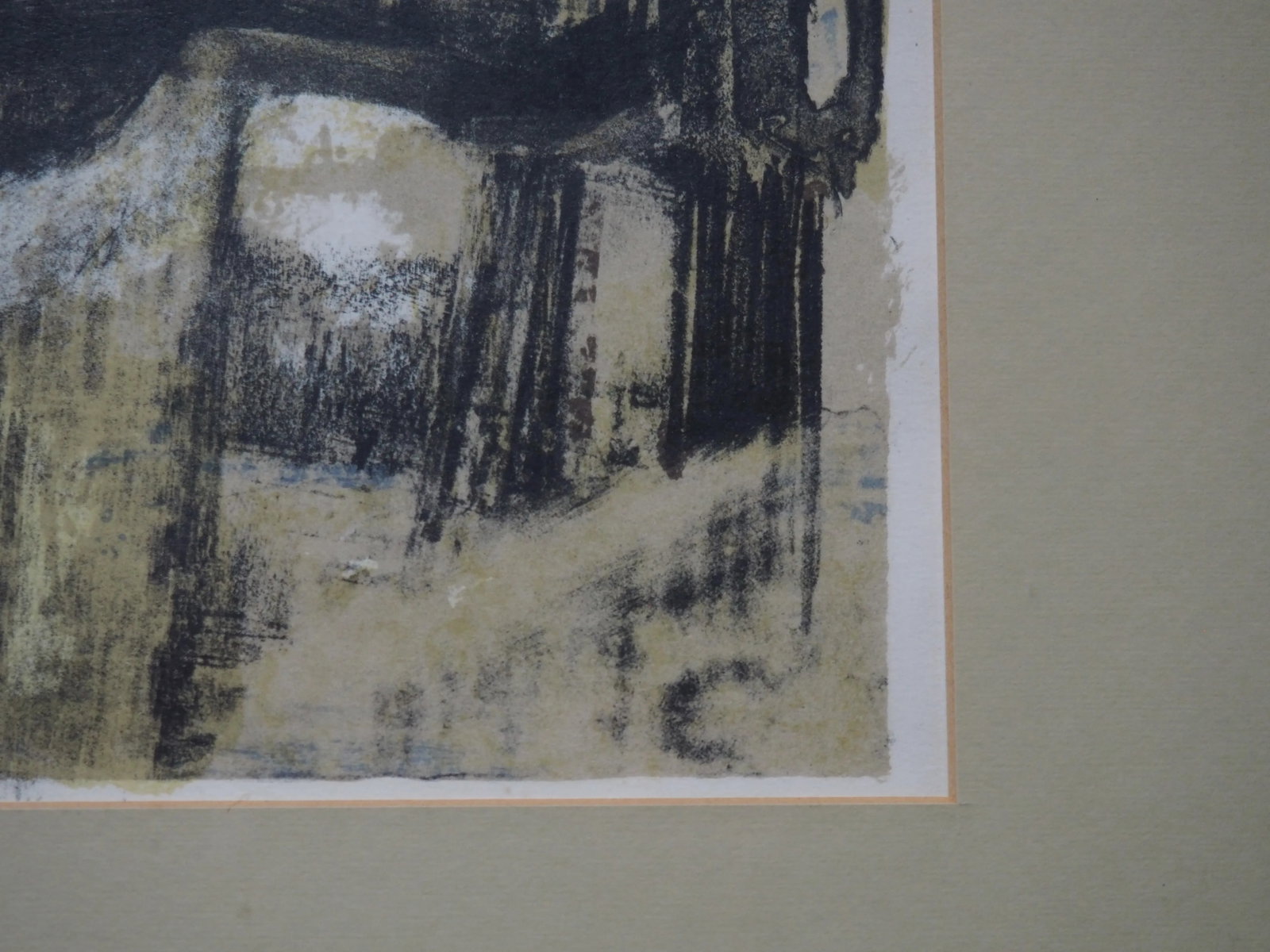 1950s Bernard Cathelin 'Village Dans La Nuit' Framed Lithograph - 3