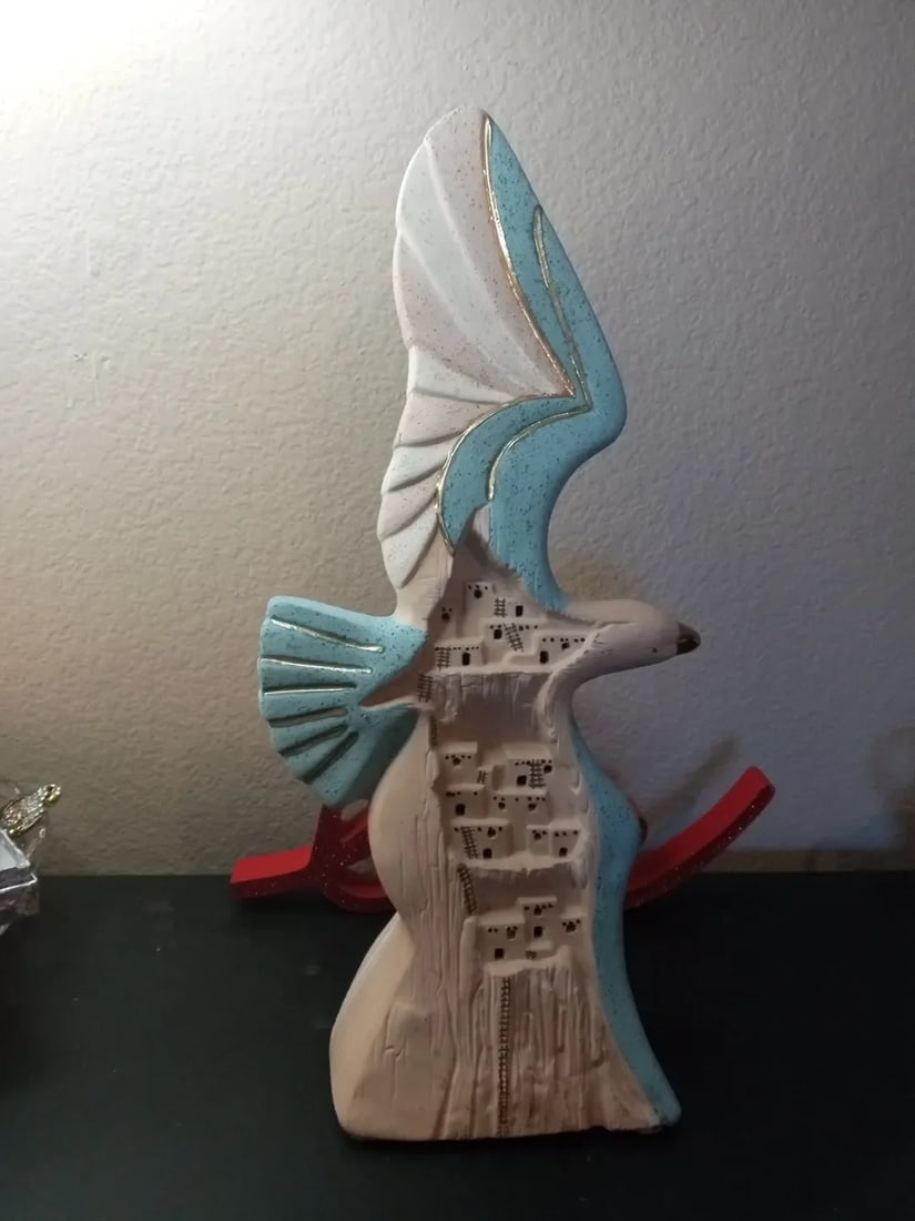 Stunning Signed Birubi Art Seagull Sculpture by Trisha Mason From Australia - 5