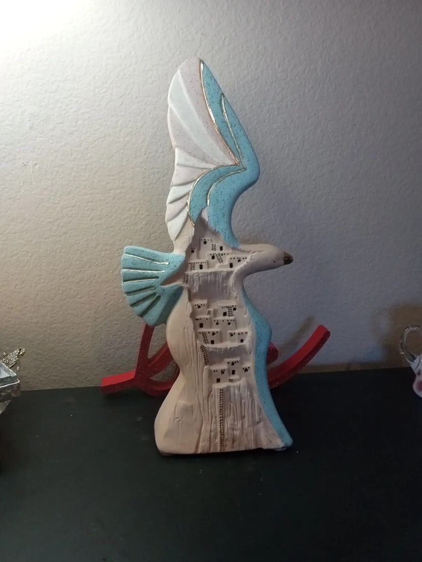 Stunning Signed Birubi Art Seagull Sculpture by Trisha Mason From Australia - 6