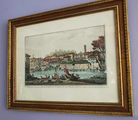 Mid 20th Century Framed Italian Lithograph - 3
