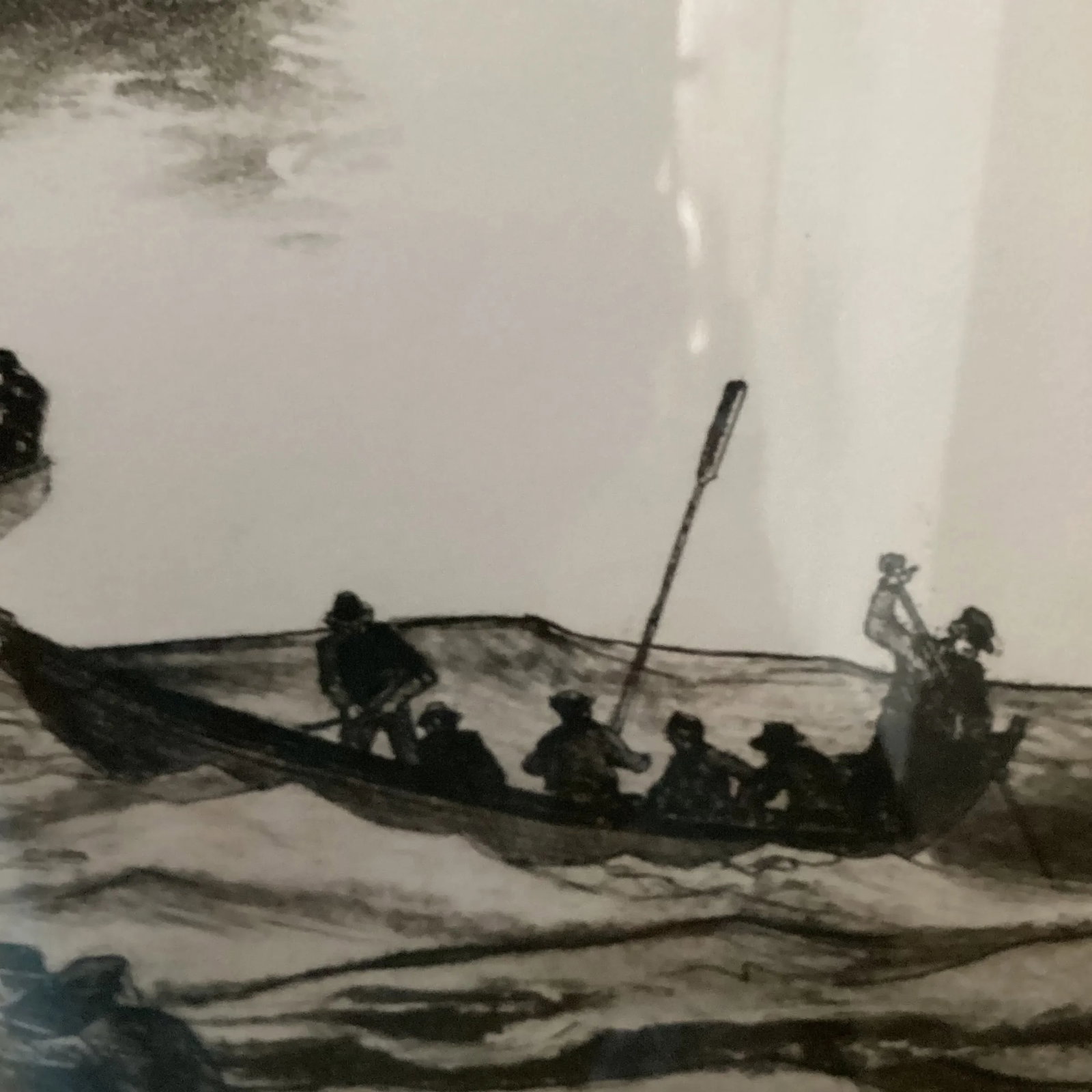 Original Etching "Boats Away" Limited Edition Signed by Jack Coughlin Circa 1977, Framed - 6