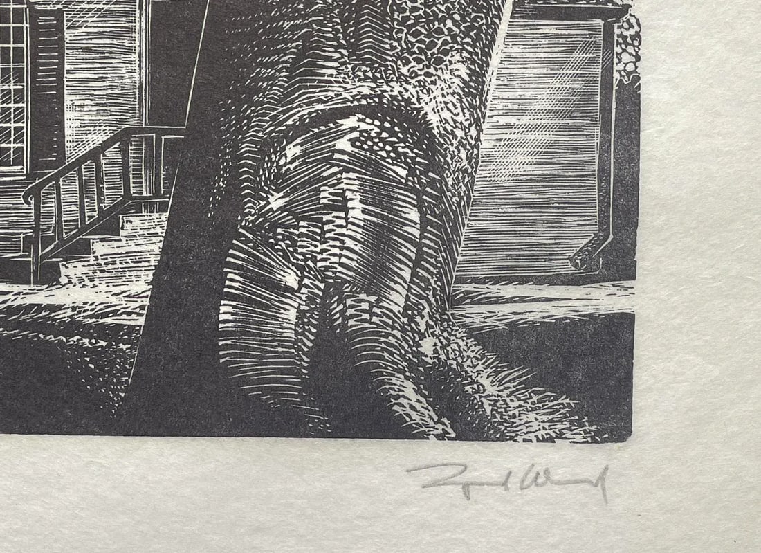 Lynd Ward Historic Christ Church at Middletown Wood Engraving - 4